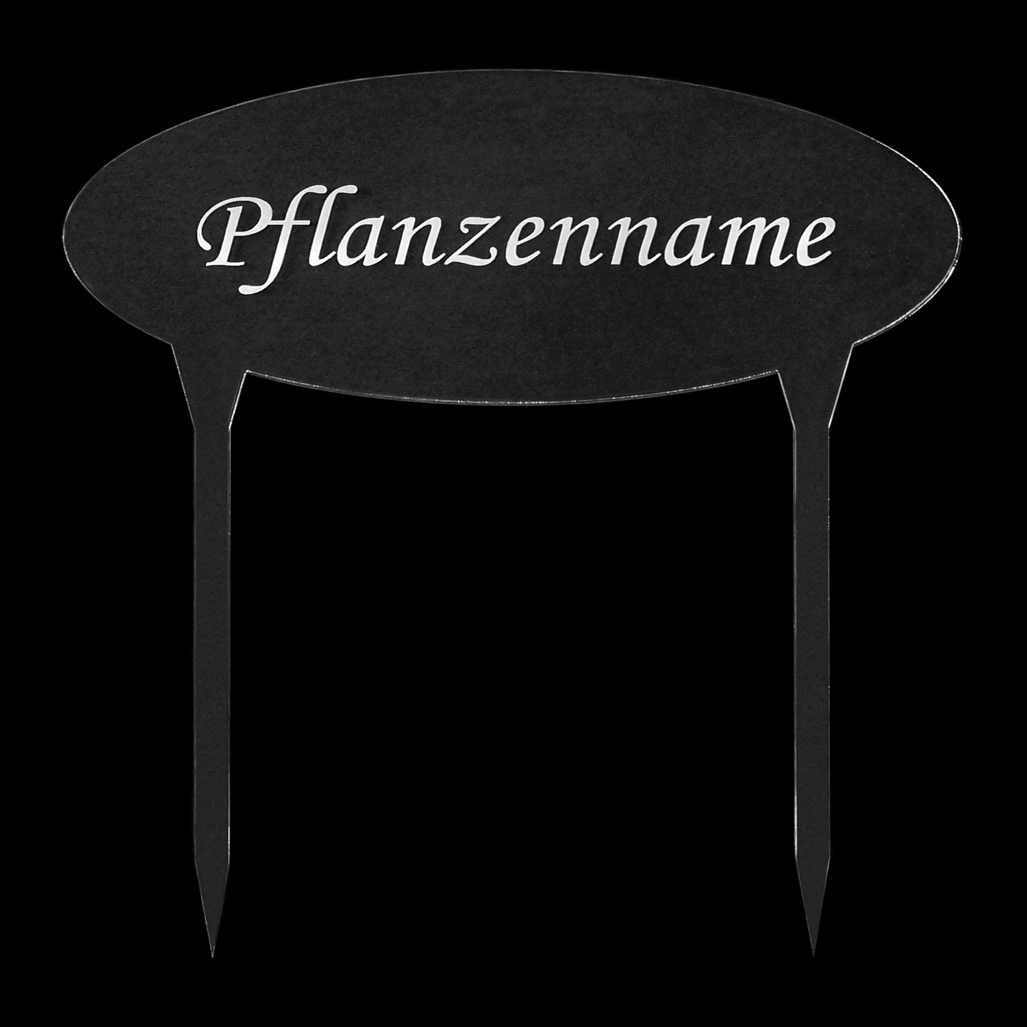 XXL Pflanzschilder aus Acryl Oval - elegant und wetterfest, Kräuterschilder, Pflanzenstecker - Oval