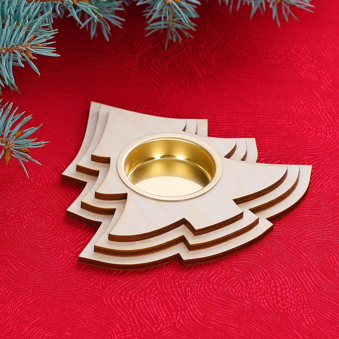 Motiv Teelichthalter Kerzenhalter - Tannenbaum
