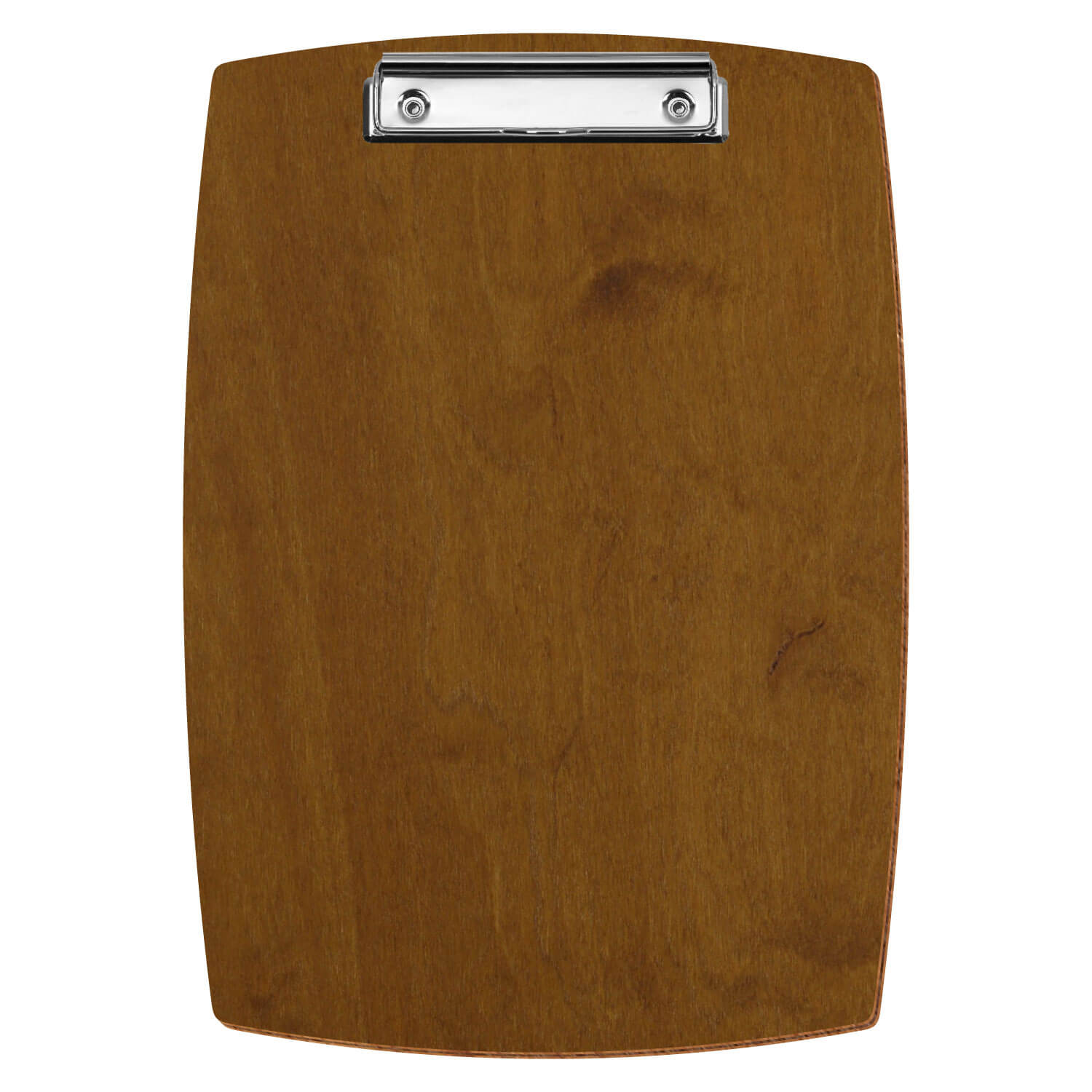Klemmbrett konvex Teak A4 hochkant Bügelklemme silber