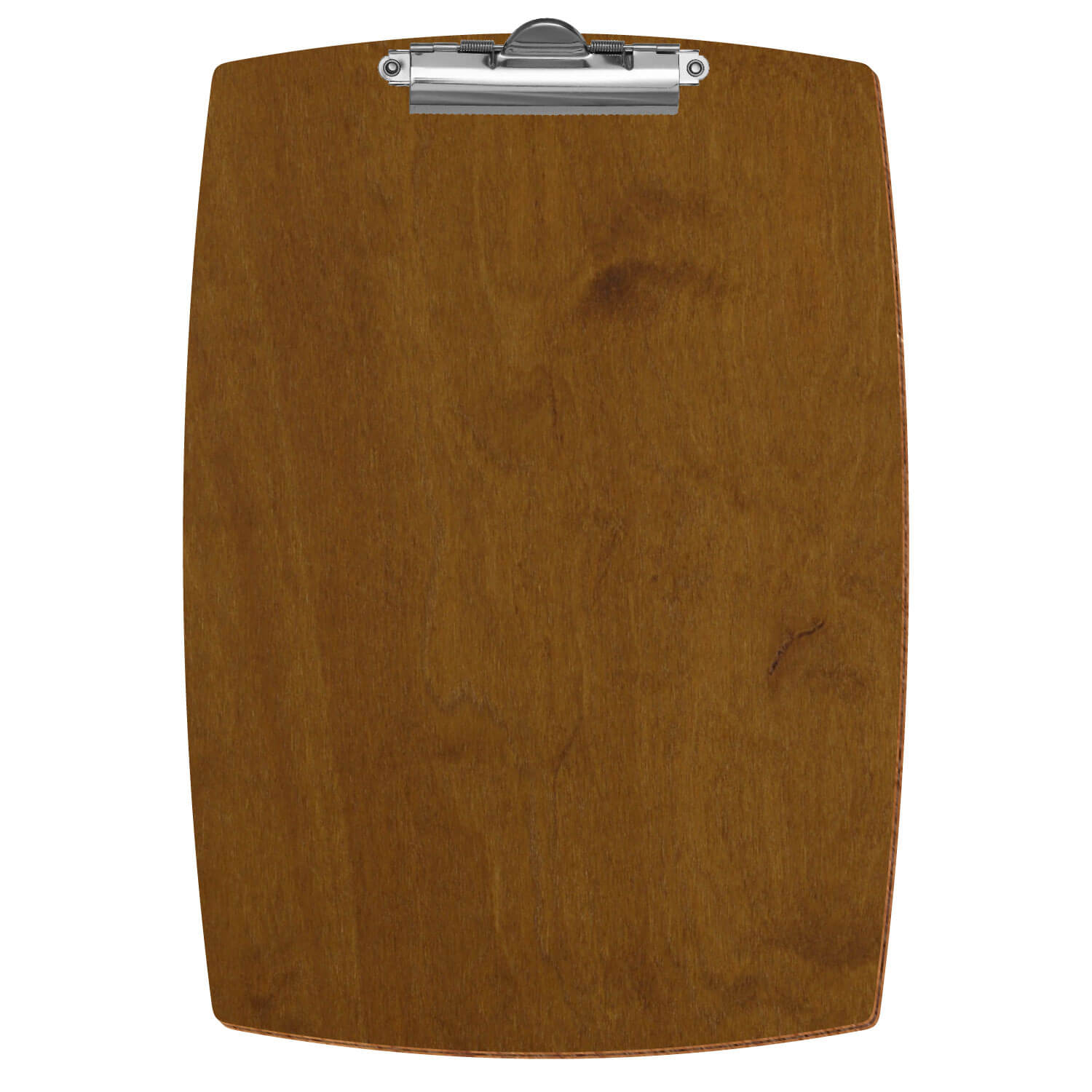 Klemmbrett konvex Teak A4 hochkant Zahnklemme silber