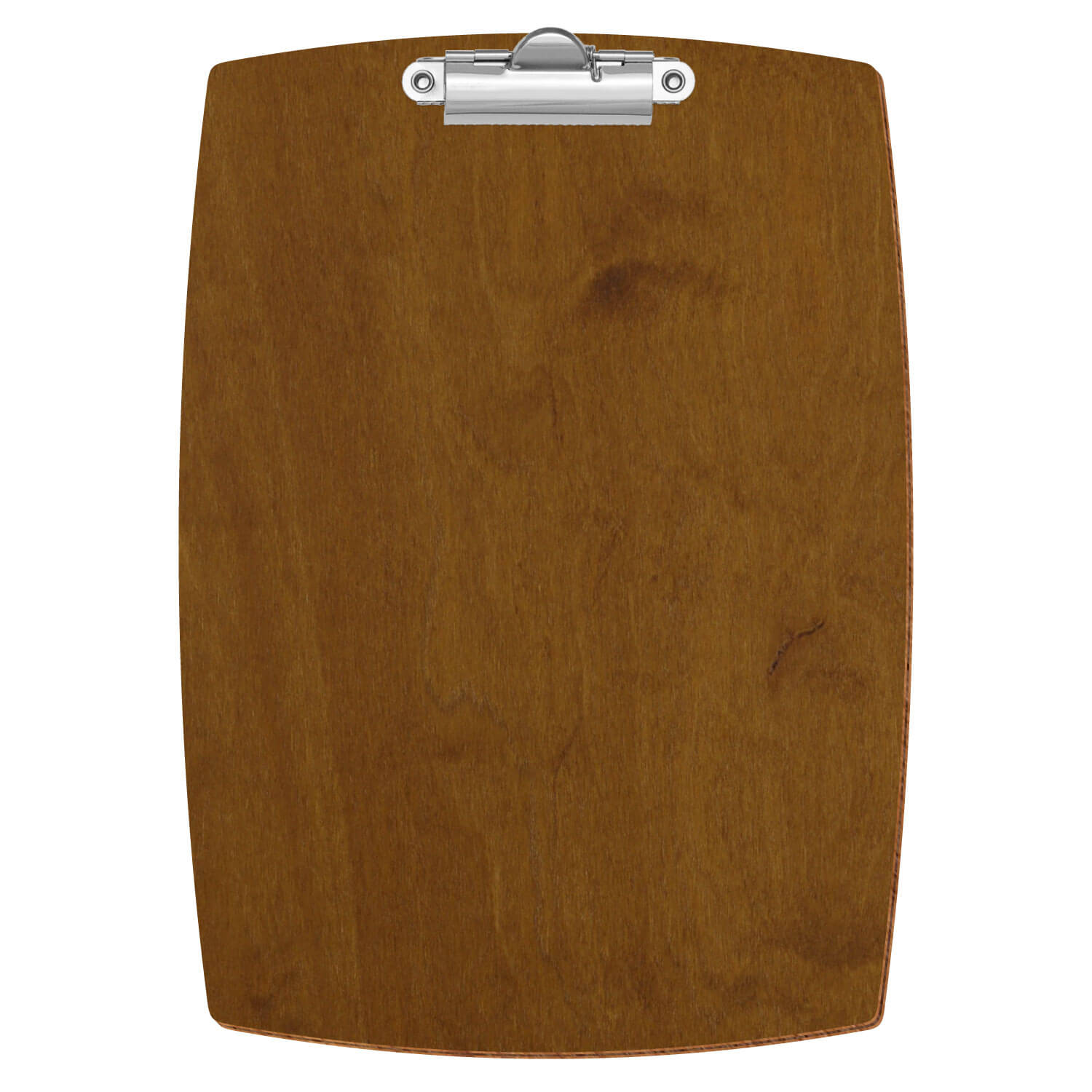 Klemmbrett konvex Teak A5 hochkant Zahnklemme silber