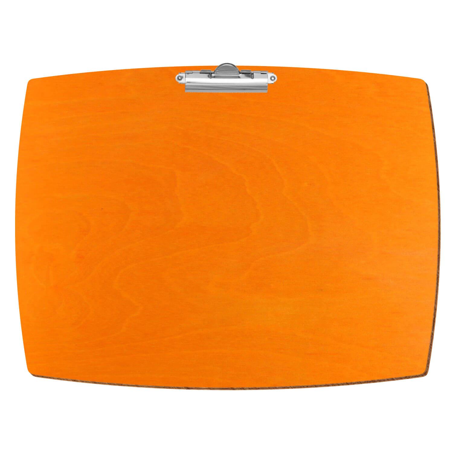 Klemmbrett konvex Orange A3 querkant Zahnklemme silber
