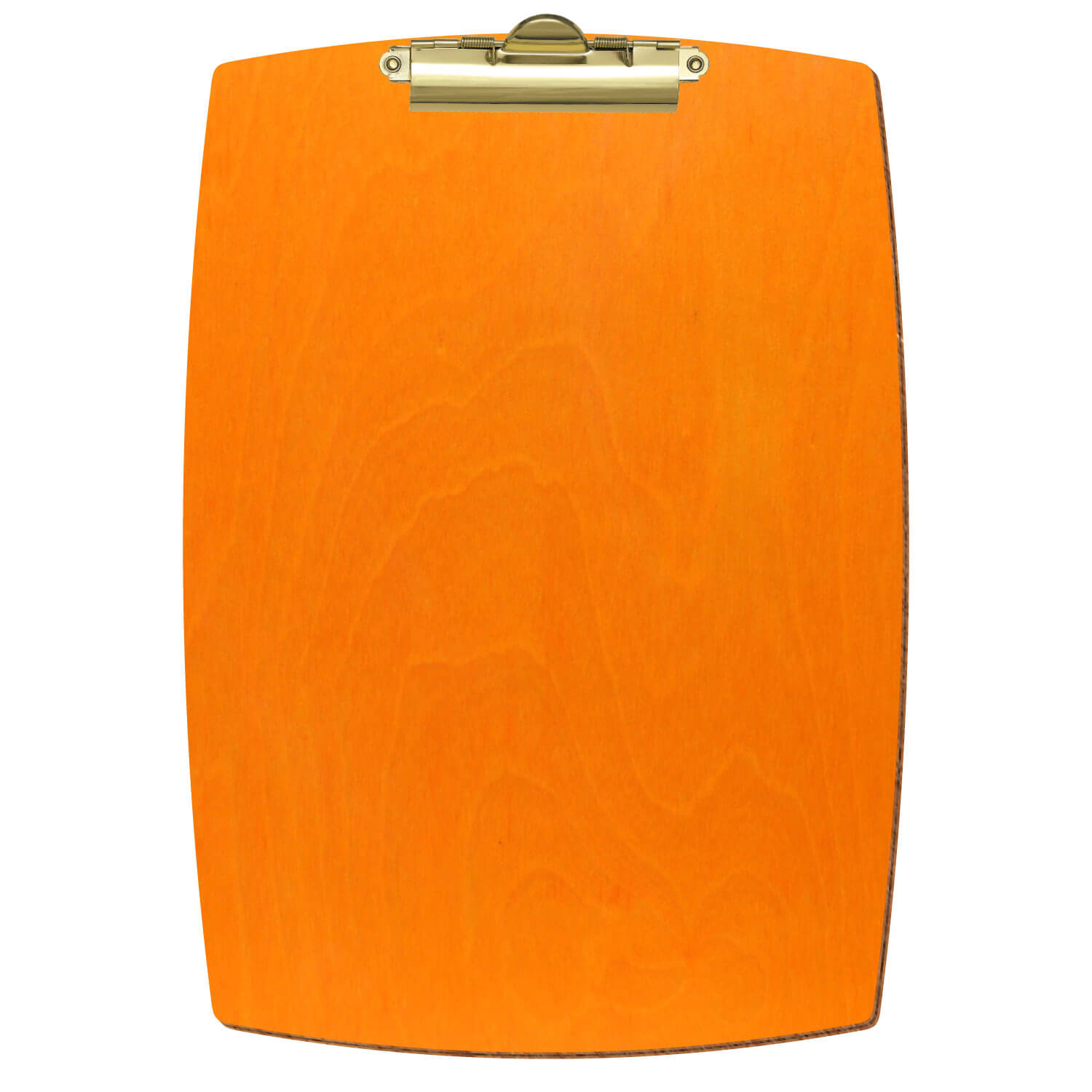 Klemmbrett konvex Orange A4 hochkant Zahnklemme gold