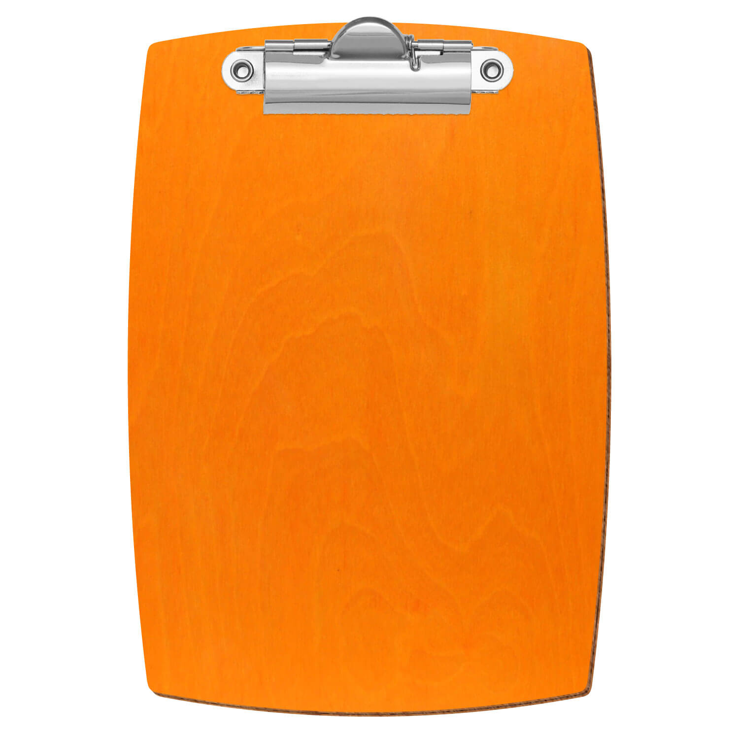 Klemmbrett konvex Orange A6 hochkant Zahnklemme silber