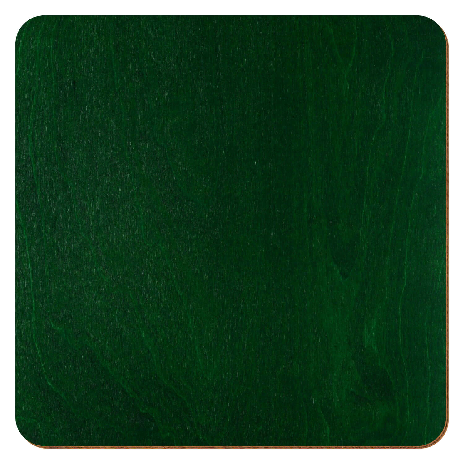 Großansicht Holzquadrat in der Farbe dunkelgrün