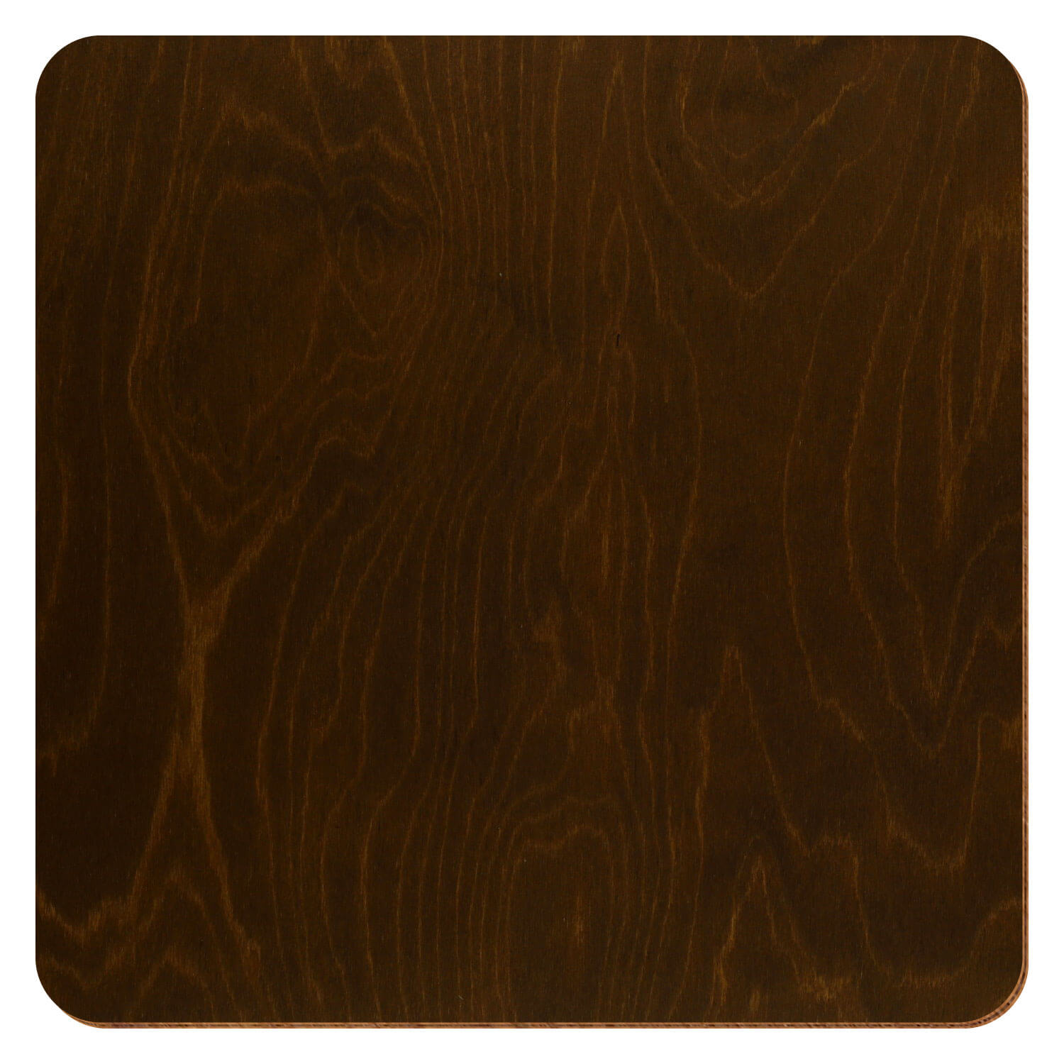 Großansicht Holzquadrat in der Farbe Eiche dunkel