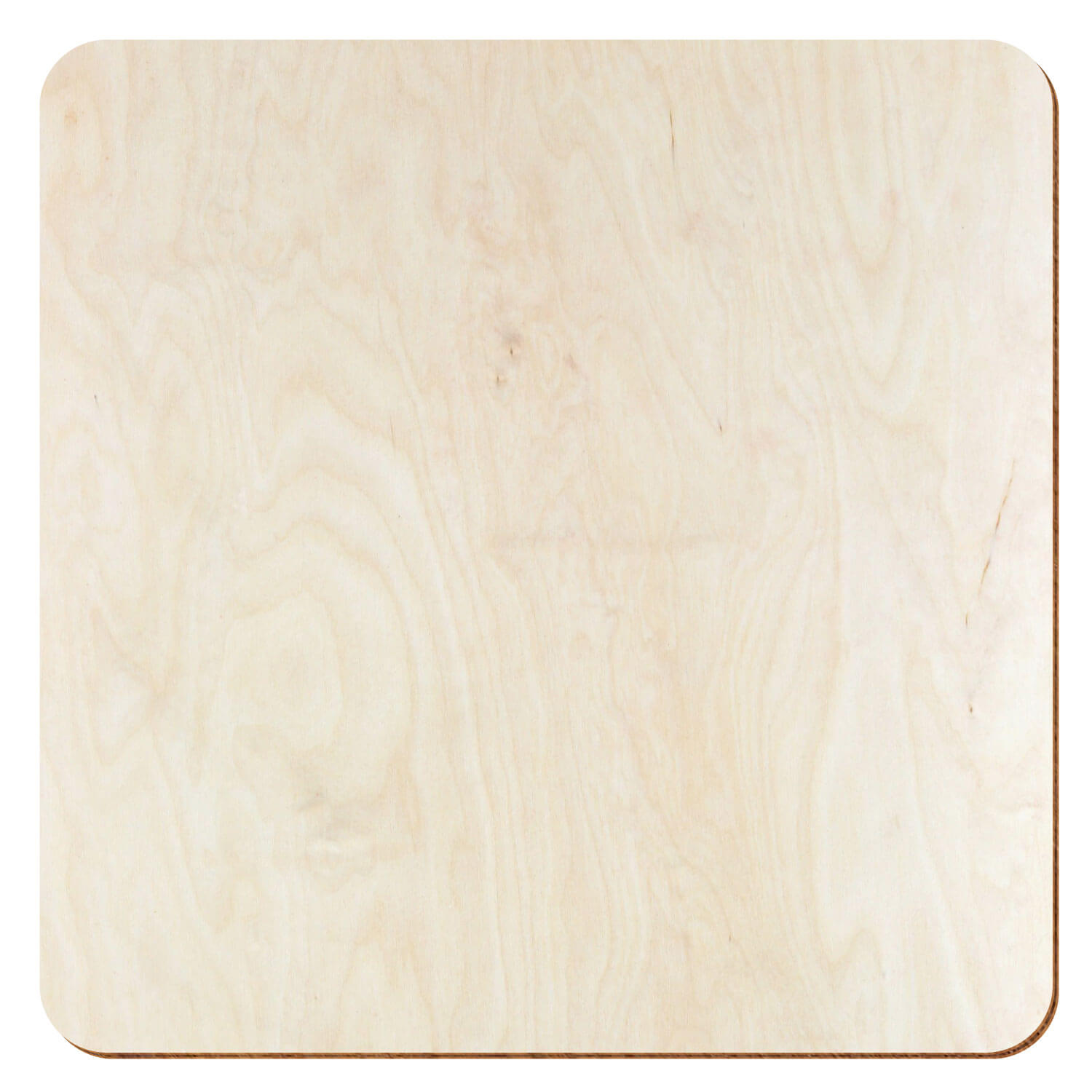 Großansicht Holzquadrat in der Farbe Natur