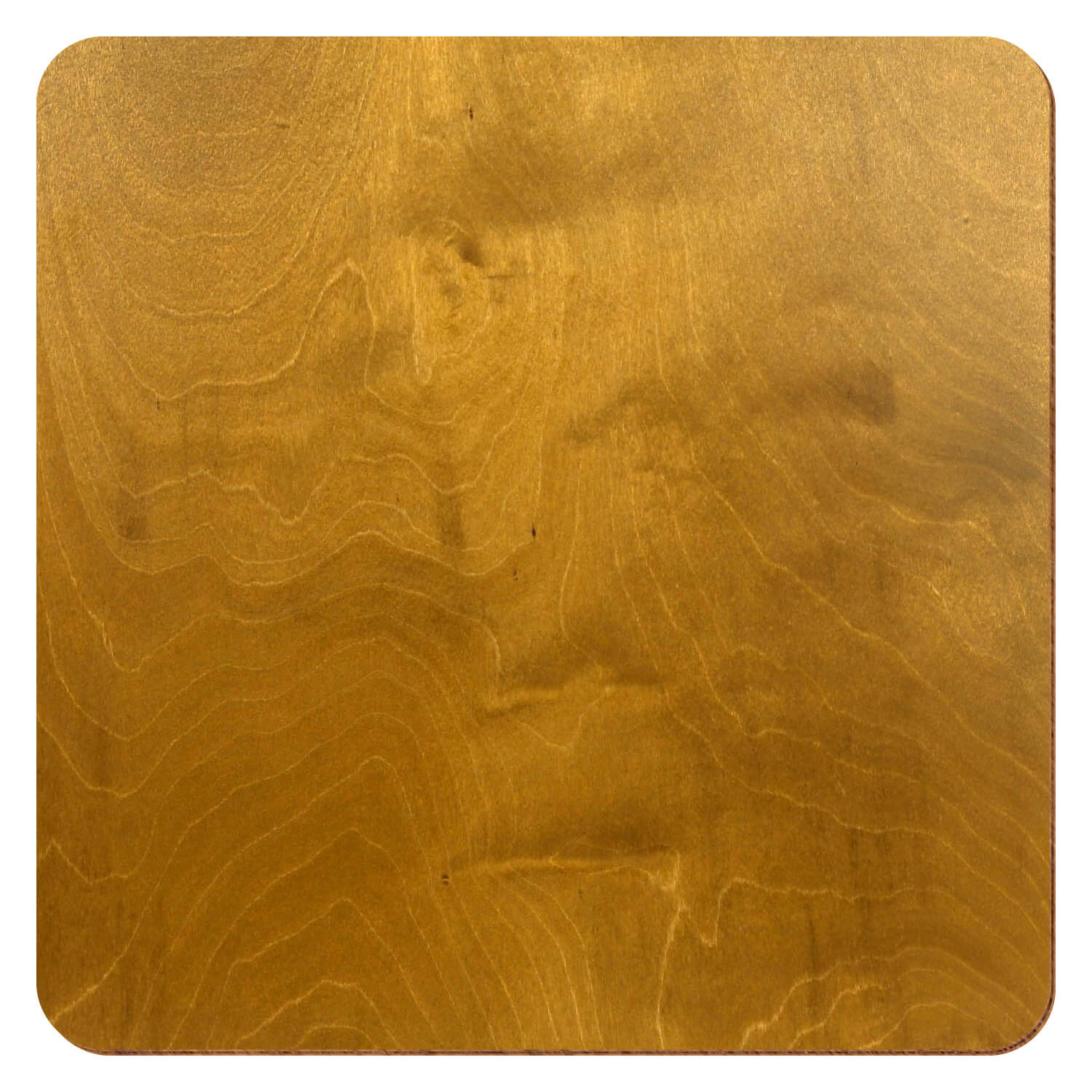 Großansicht Holzquadrat in der Farbe Nussbaum hell