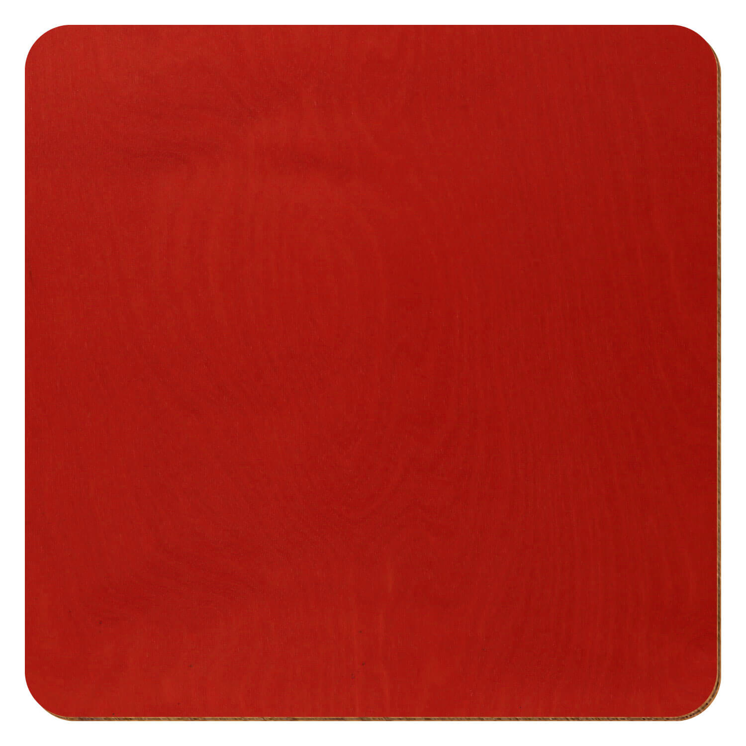 Großansicht Holzquadrat in der Farbe Rot