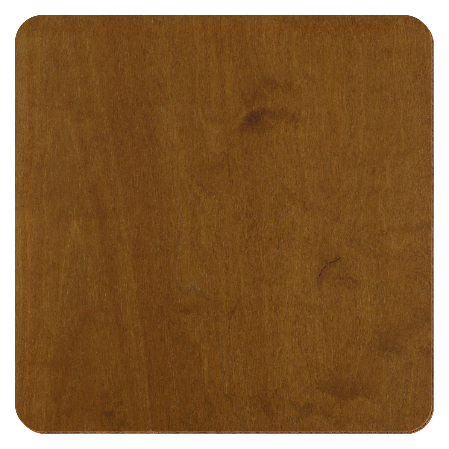 Großansicht Holzquadrat in der Farbe Teak