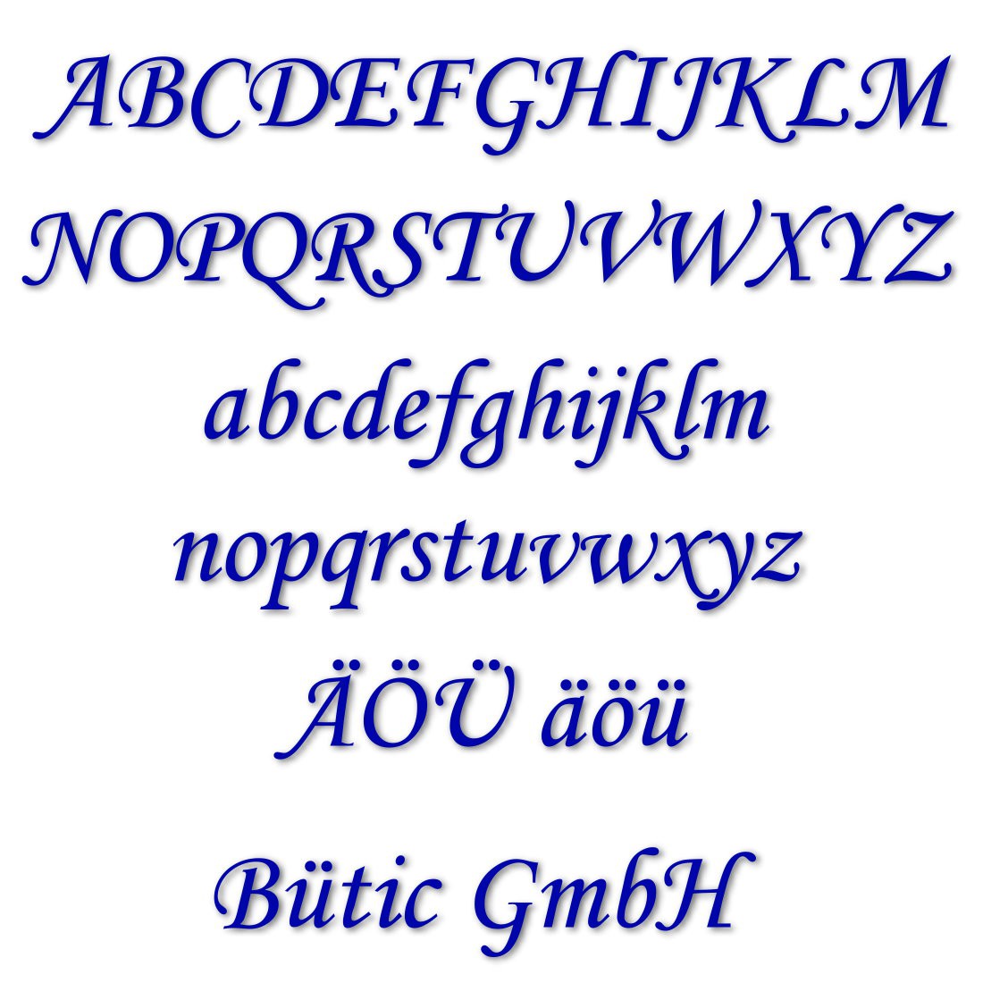 PLEXIGLAS® Buchstaben MT dunkelblau