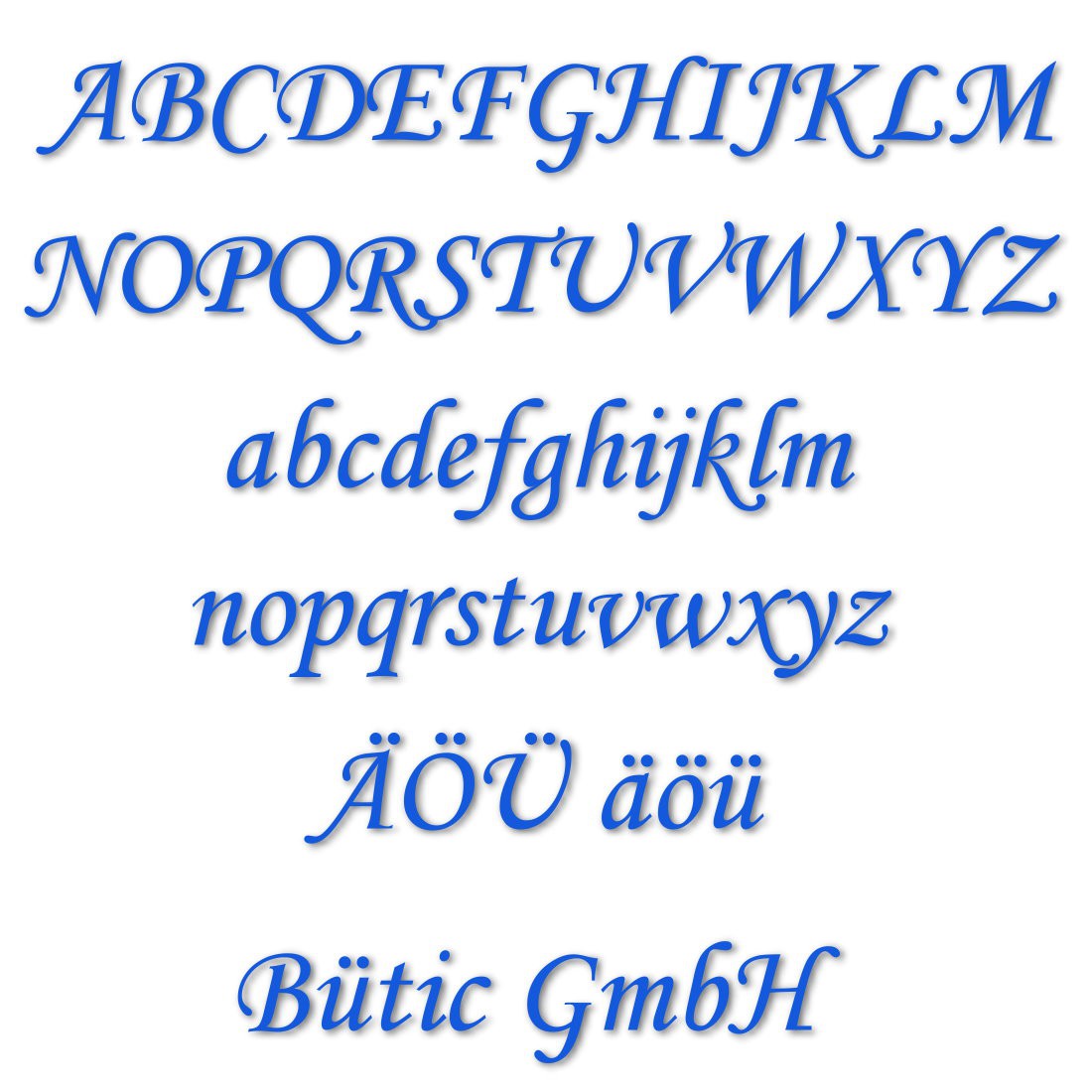 PLEXIGLAS® Buchstaben MT hellblau
