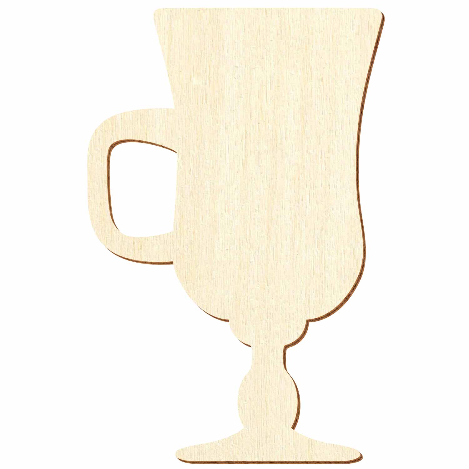 Eiskaffeeglas Holz Zuschnitt 5-50cm
