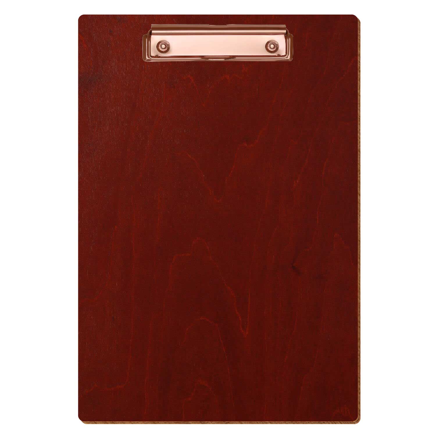 Klemmbrett Standardform Kirschbaum A4 hochkant Bügelklemme roségold