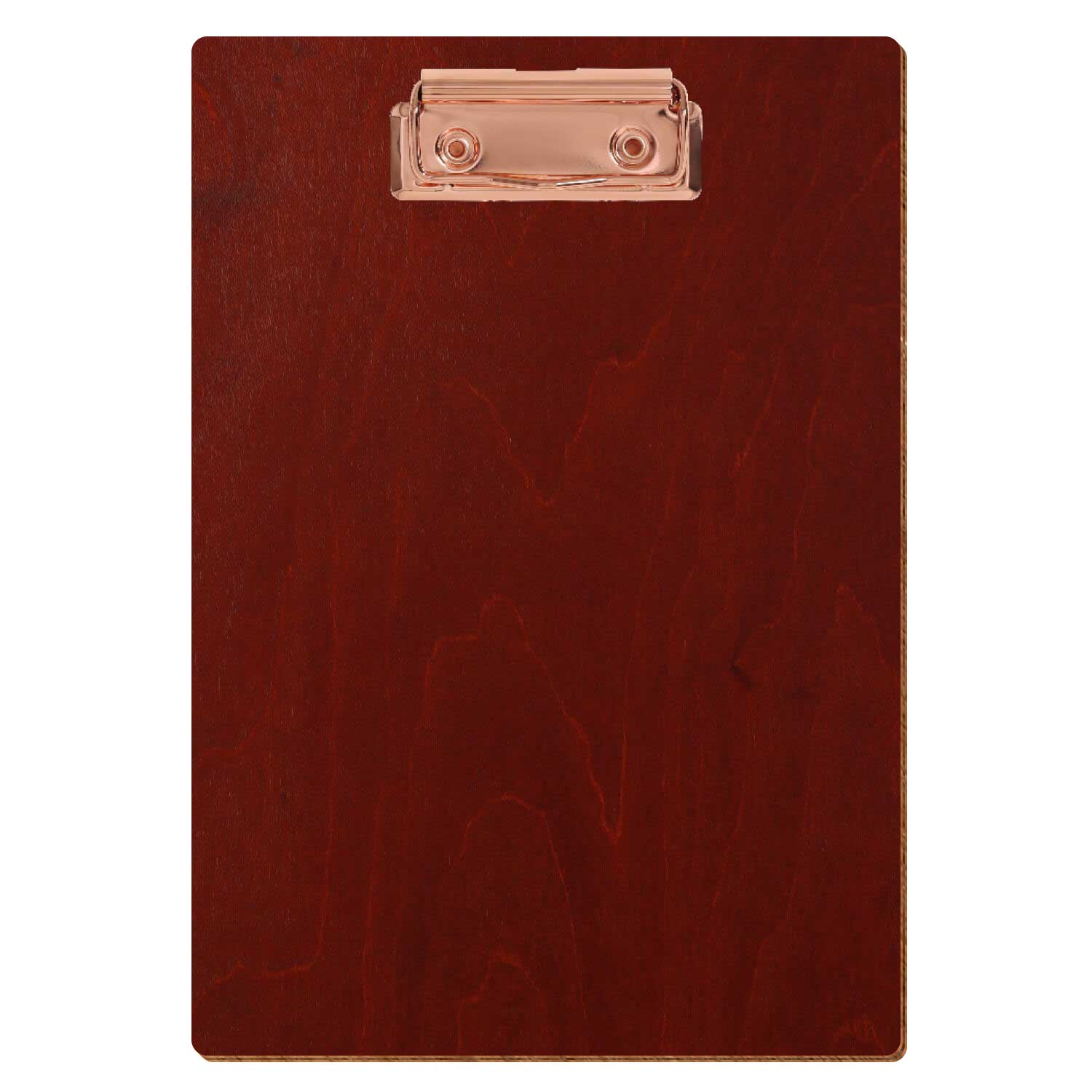 Klemmbrett Standardform Kirschbaum A5 hochkant Bügelklemme roségold