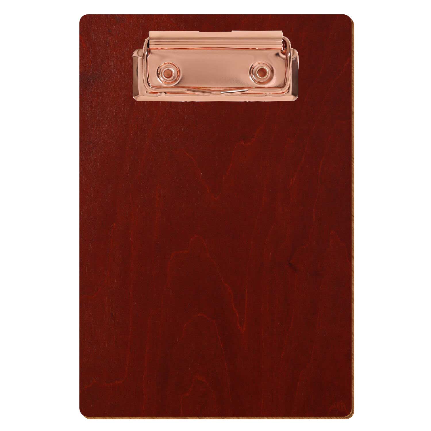Klemmbrett Standardform Kirschbaum A6 hochkant Bügelklemme roségold