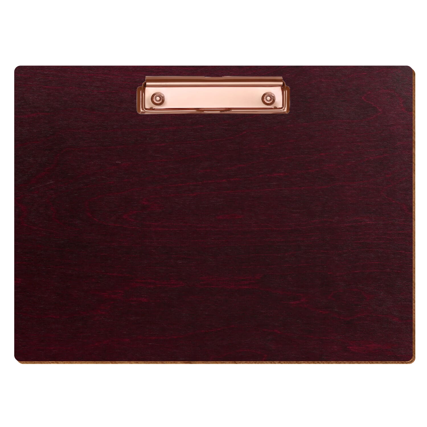 Klemmbrett Standardform Violett A4 querkant Bügelklemme roségold