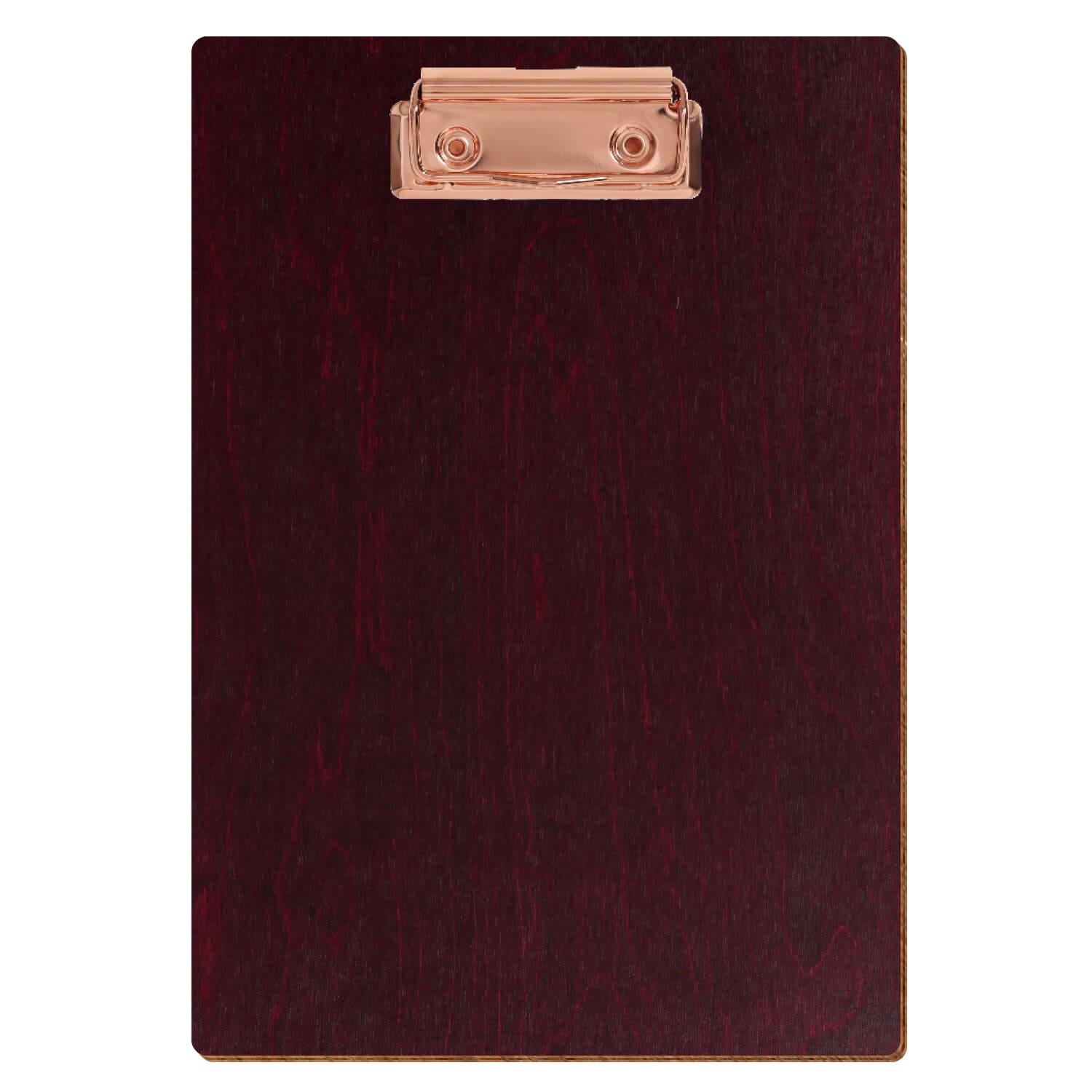Klemmbrett Standardform Violett A5 hochkant Bügelklemme roségold