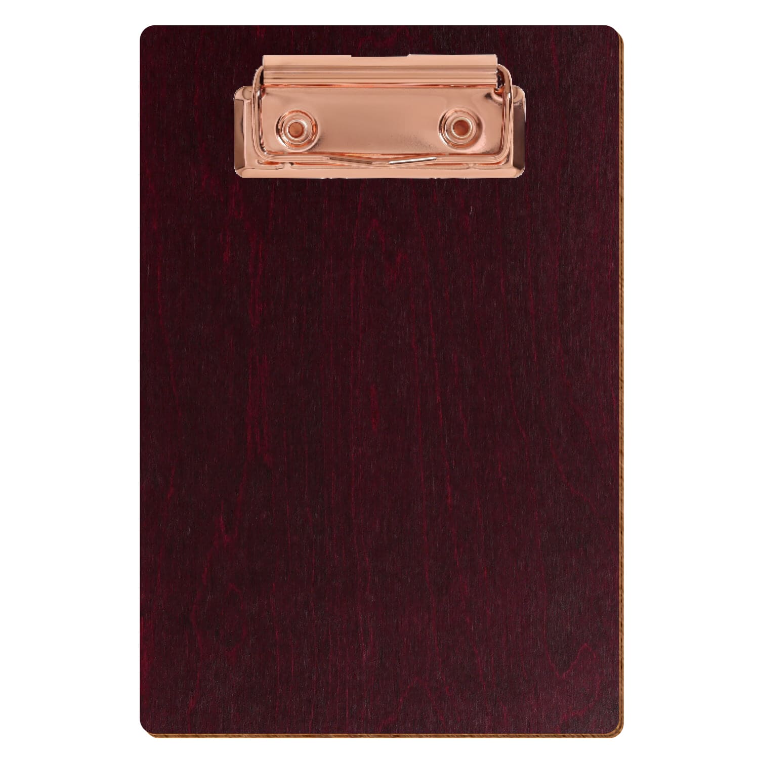 Klemmbrett Standardform Violett A6 hochkant Bügelklemme roségold