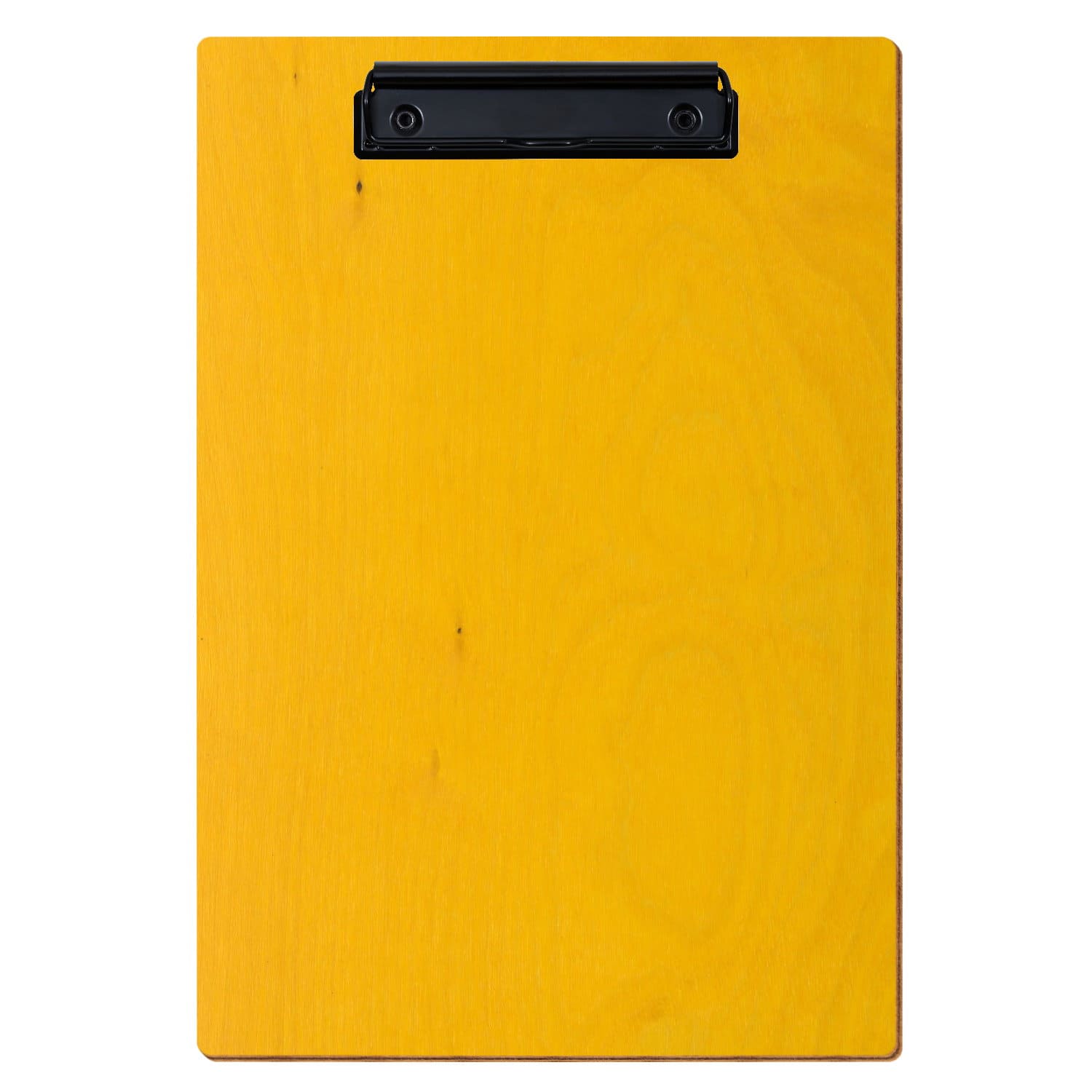 Klemmbrett Standardform Gelb A4 hochkant Bügelklemme schwarz