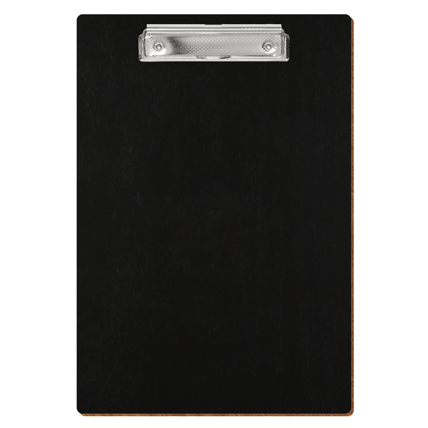 Klemmbrett Standardform Schwarz A4 hochkant Bügelklemme silber carbon