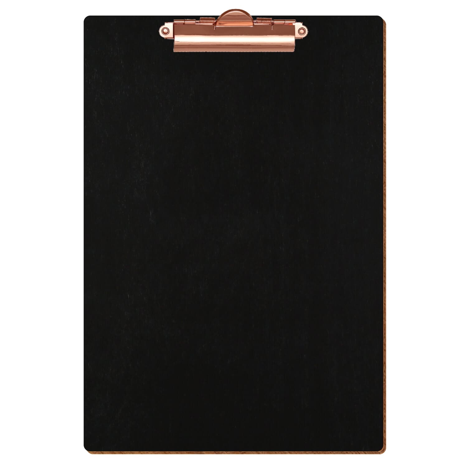 Klemmbrett Standardform Schwarz A4 hochkant Zahnklemme roségold