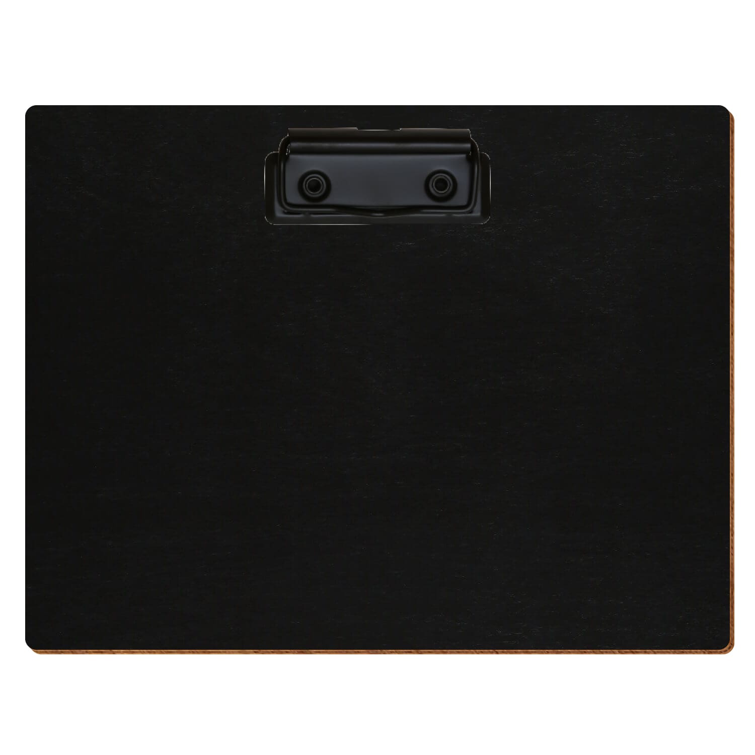 Klemmbrett Standardform Schwarz A5 querkant Bügelklemme schwarz