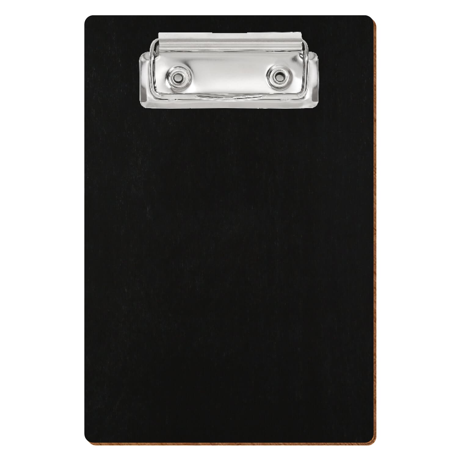 Klemmbrett Standardform Schwarz A6 hochkant Bügelklemme silber