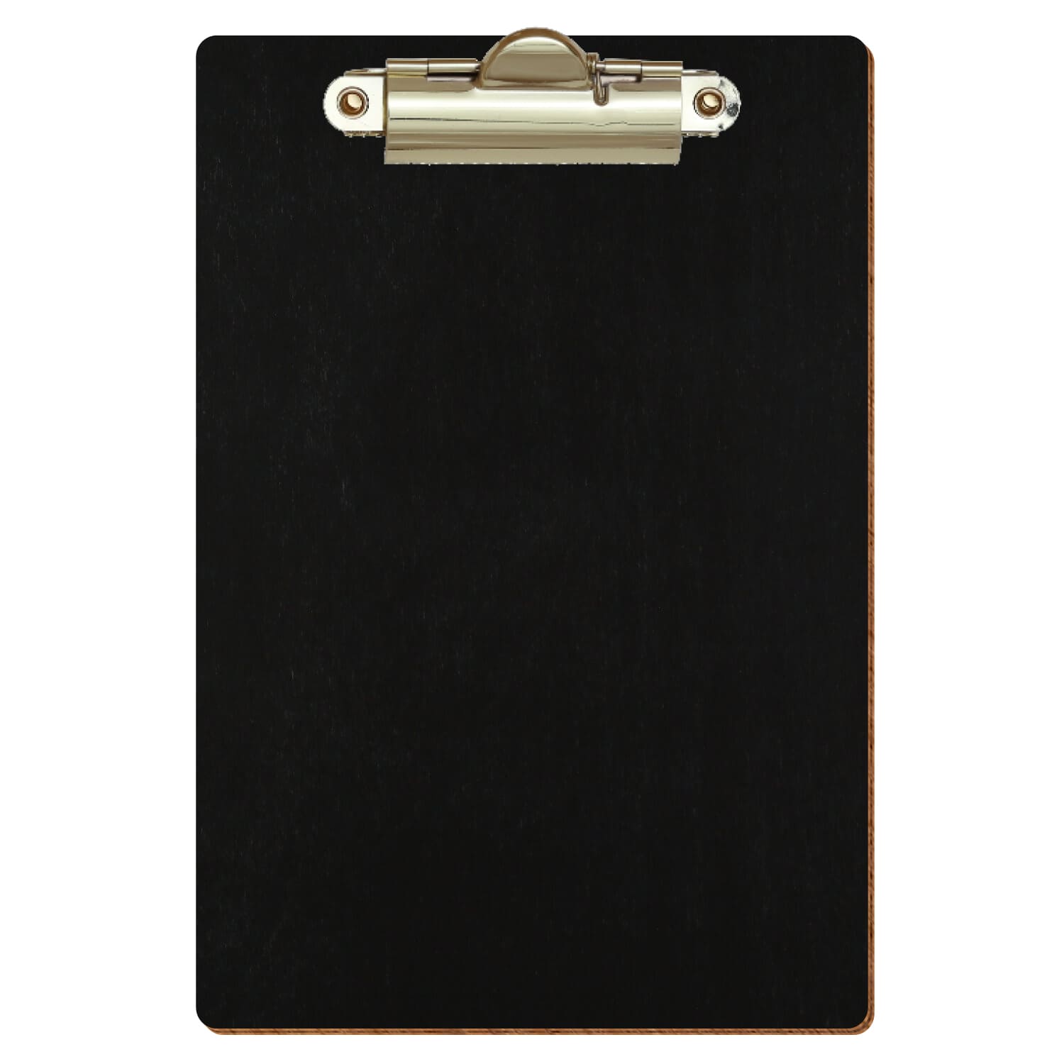 Klemmbrett Standardform Schwarz A6 hochkant Zahnklemme gold