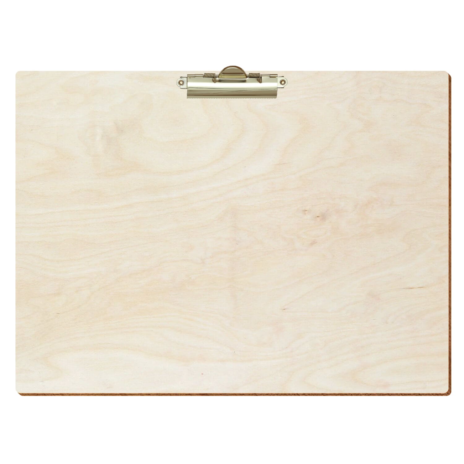 Klemmbrett Standardform Birke natur A3 querkant Zahnklemme gold