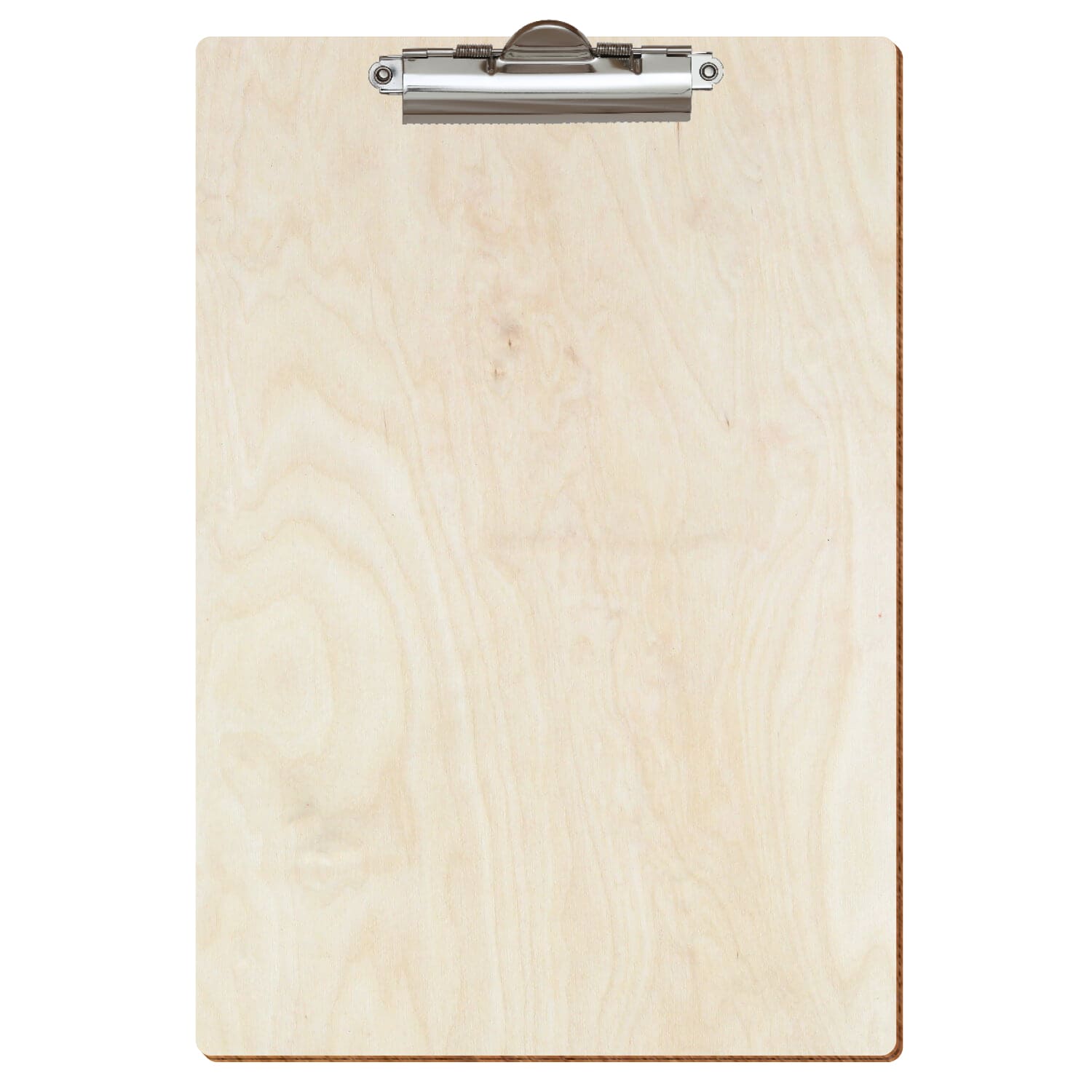 Klemmbrett Standardform Birke natur A4 hochkant Zahnklemme silber