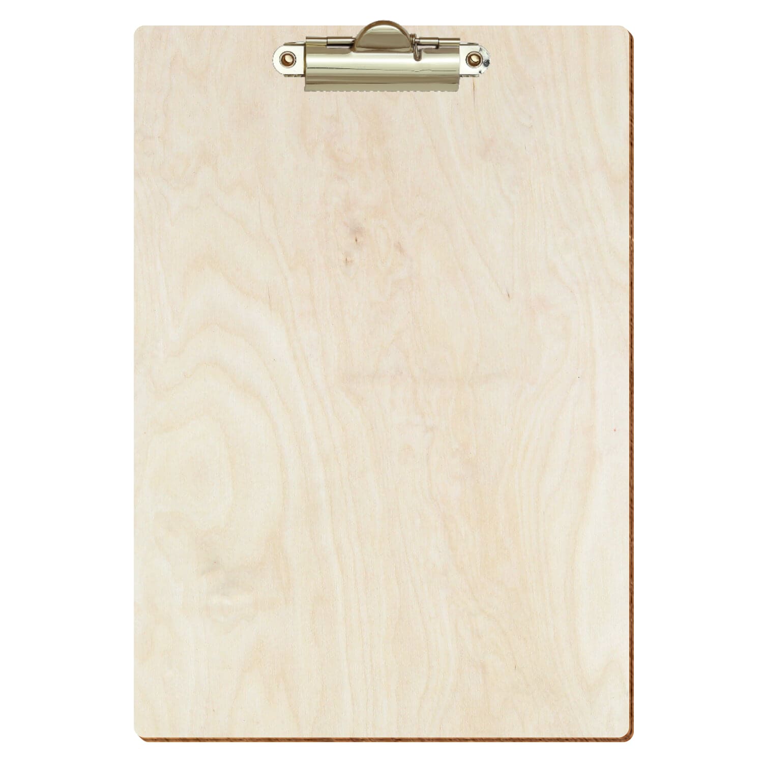 Klemmbrett Standardform Birke natur A5 hochkant Zahnklemme gold
