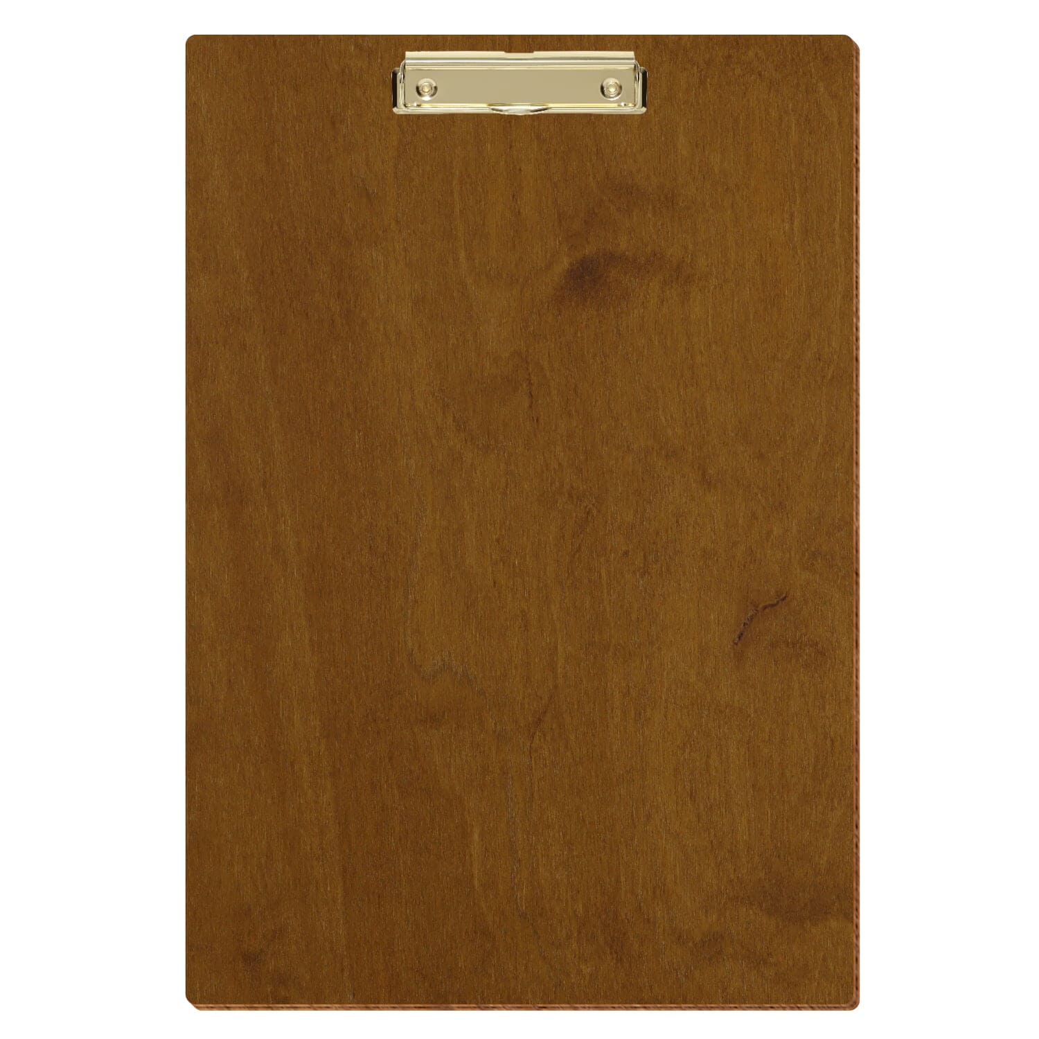 Klemmbrett Standardform Teak A3 hochkant Bügelklemme gold