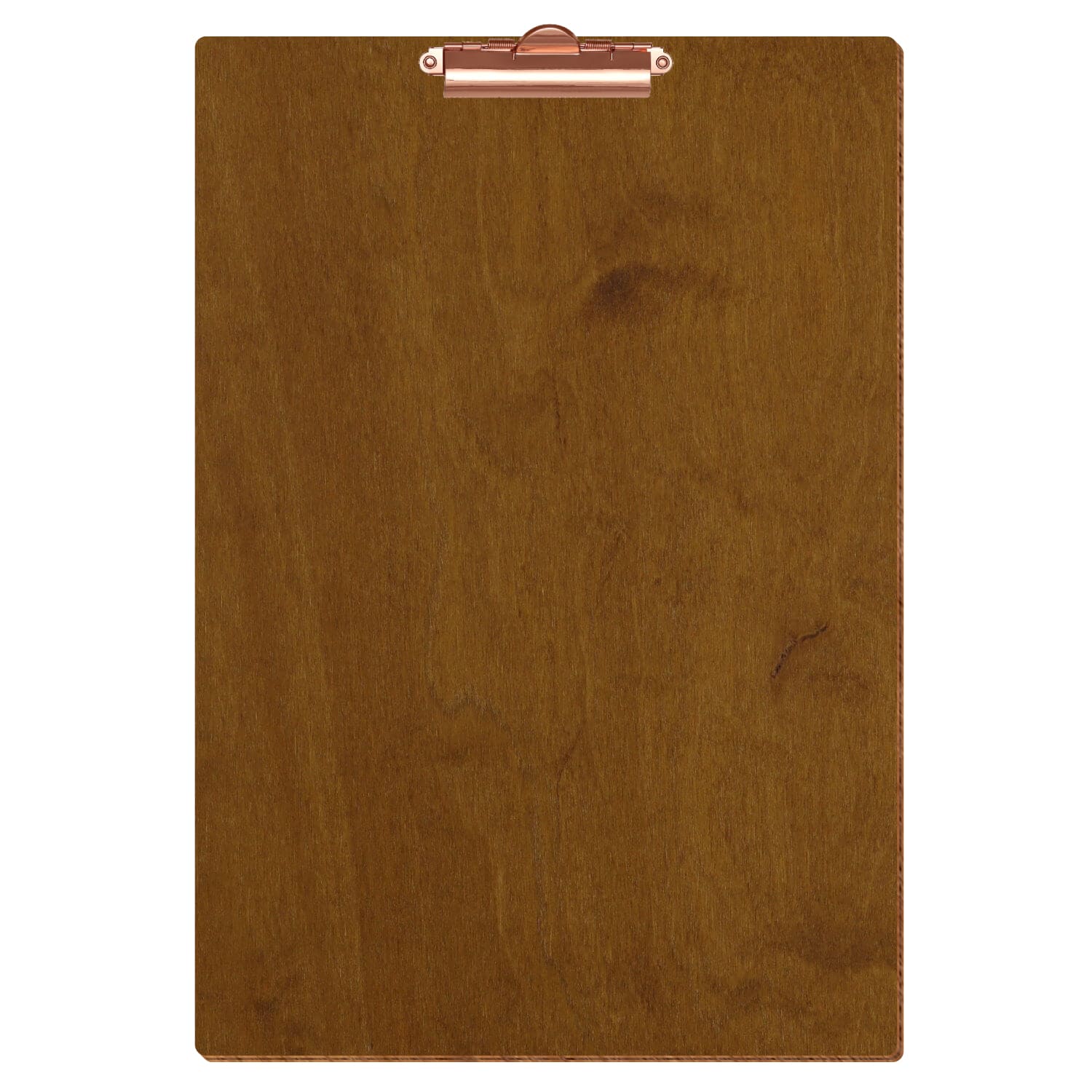 Klemmbrett Standardform Teak A3 hochkant Zahnklemme roségold