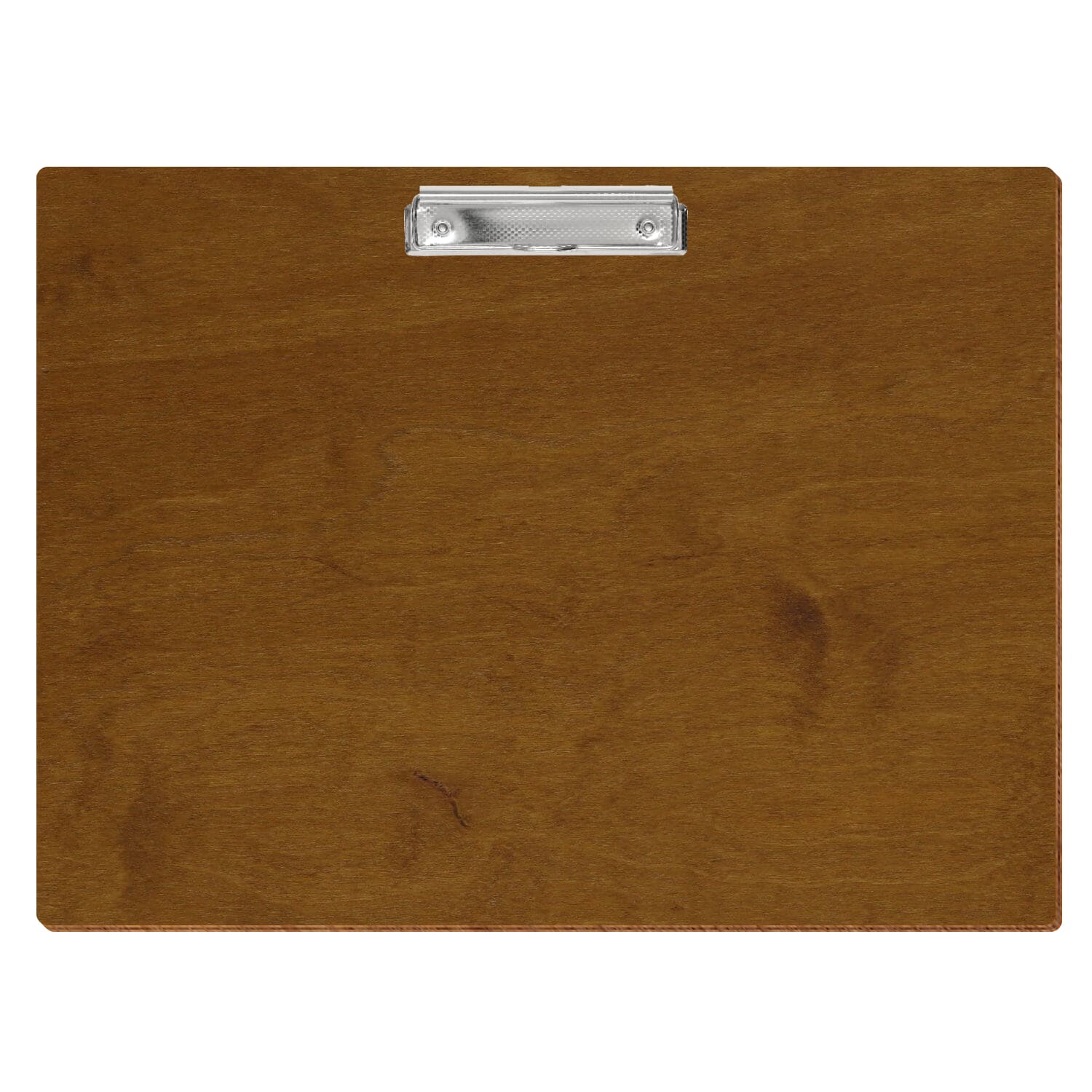 Klemmbrett Standardform Teak A3 querkant Bügelklemme silber carbon