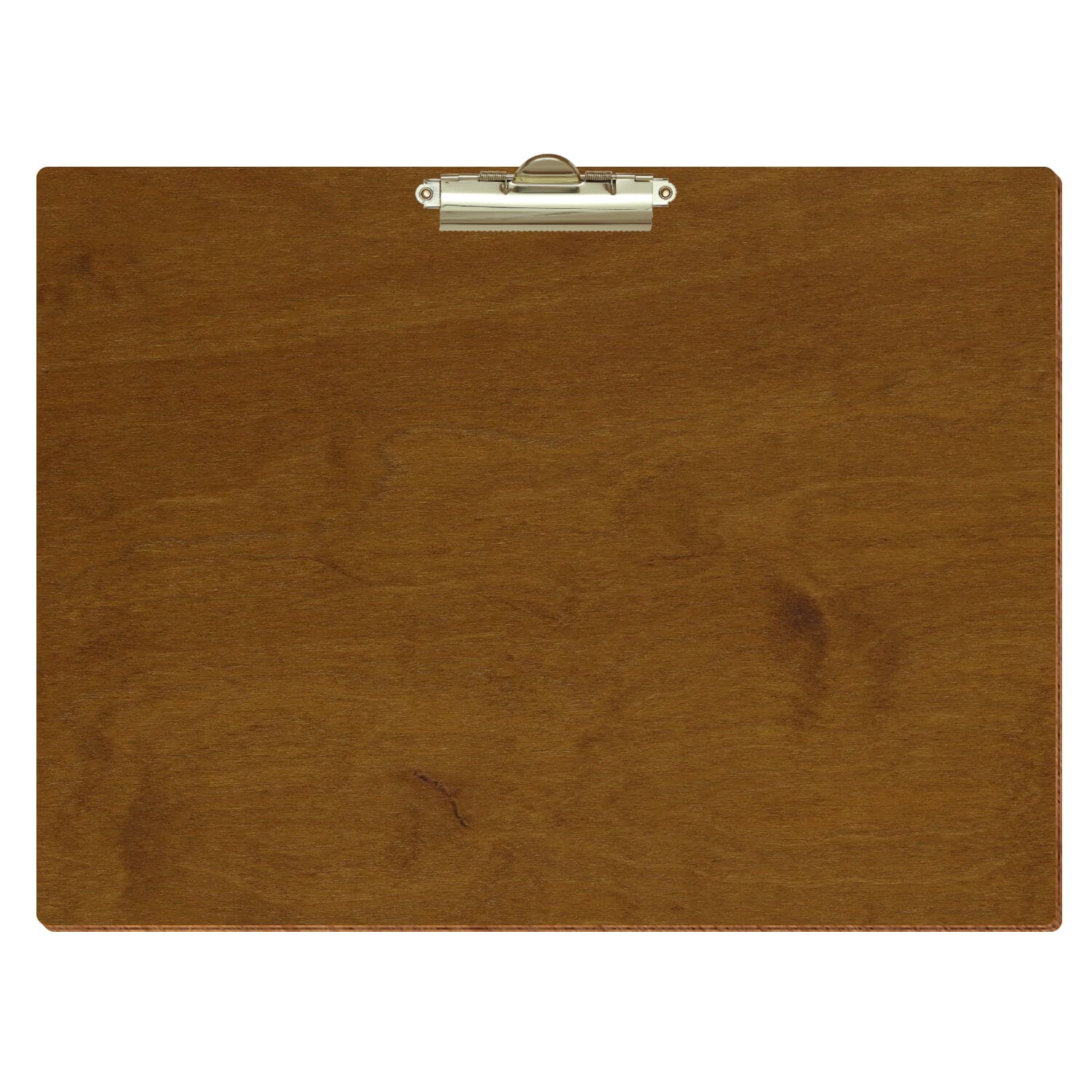 Klemmbrett Standardform Teak A3 querkant Zahnklemme gold