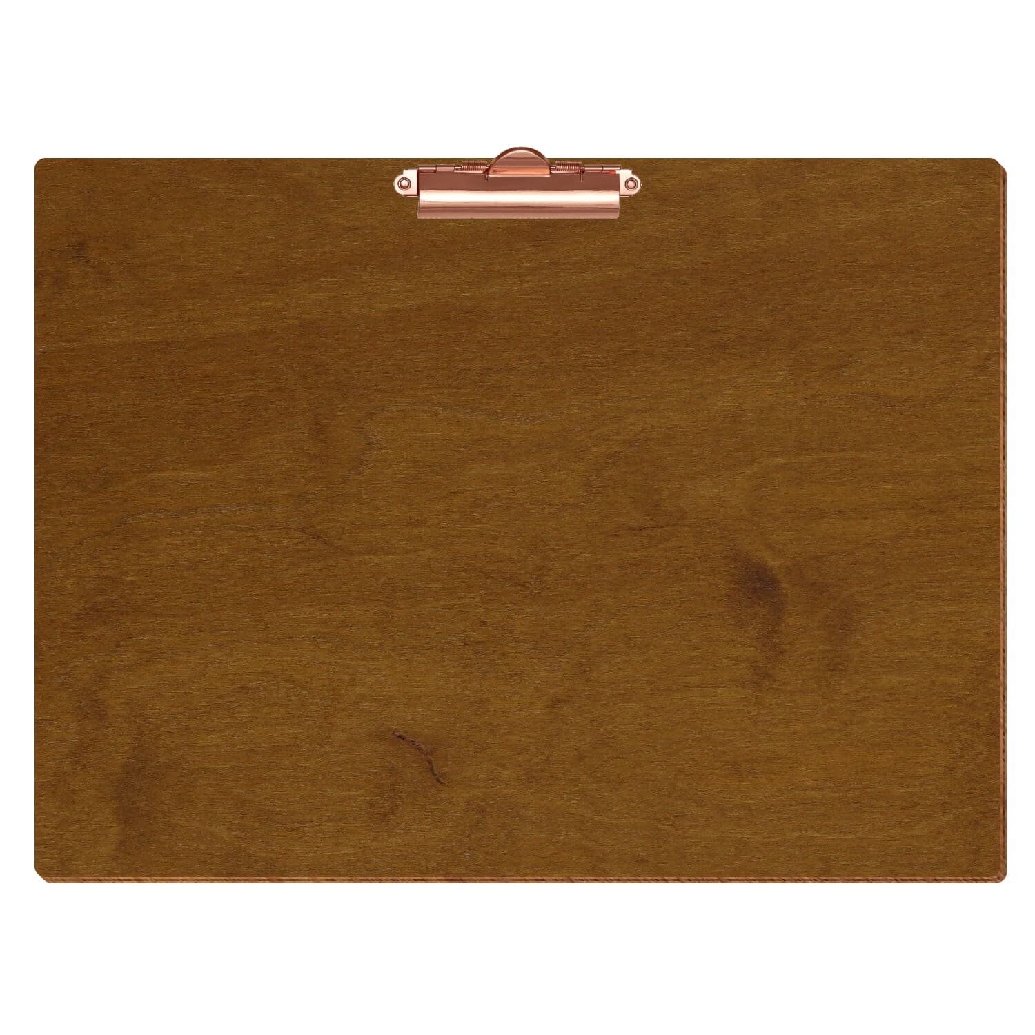 Klemmbrett Standardform Teak A3 querkant Zahnklemme roségold
