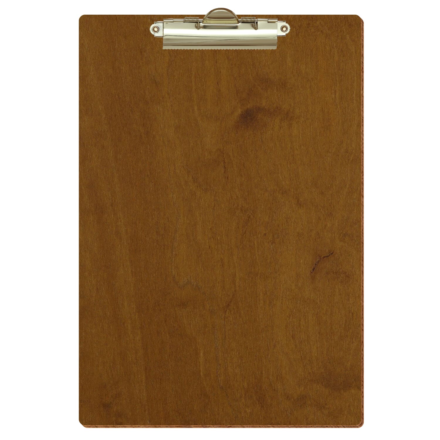 Klemmbrett Standardform Teak A4 hochkant Zahnklemme gold