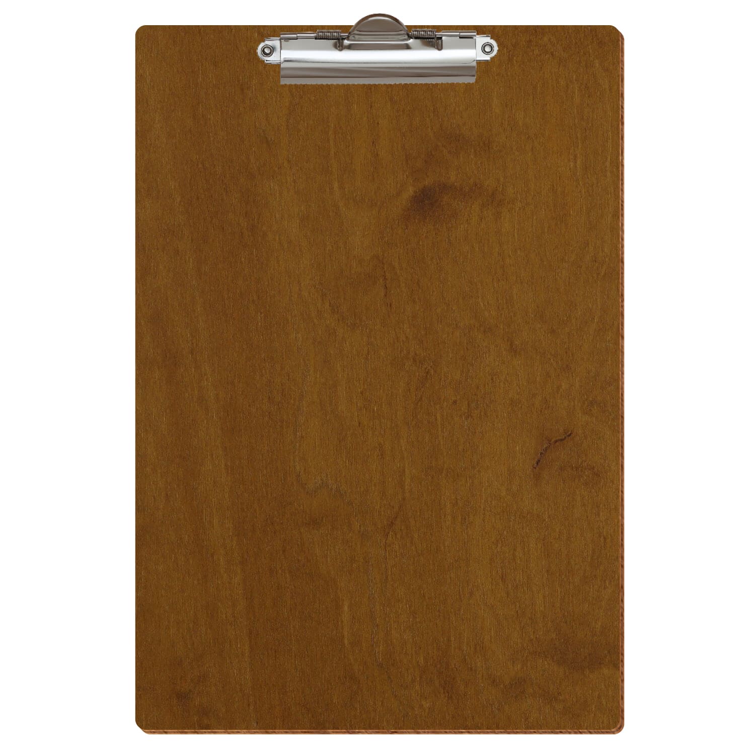 Klemmbrett Standardform Teak A4 hochkant Zahnklemme silber