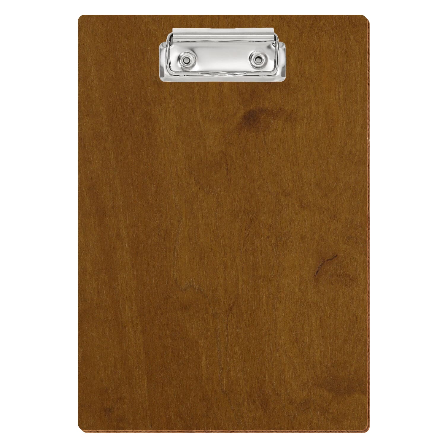 Klemmbrett Standardform Teak A5 hochkant Bügelklemme silber