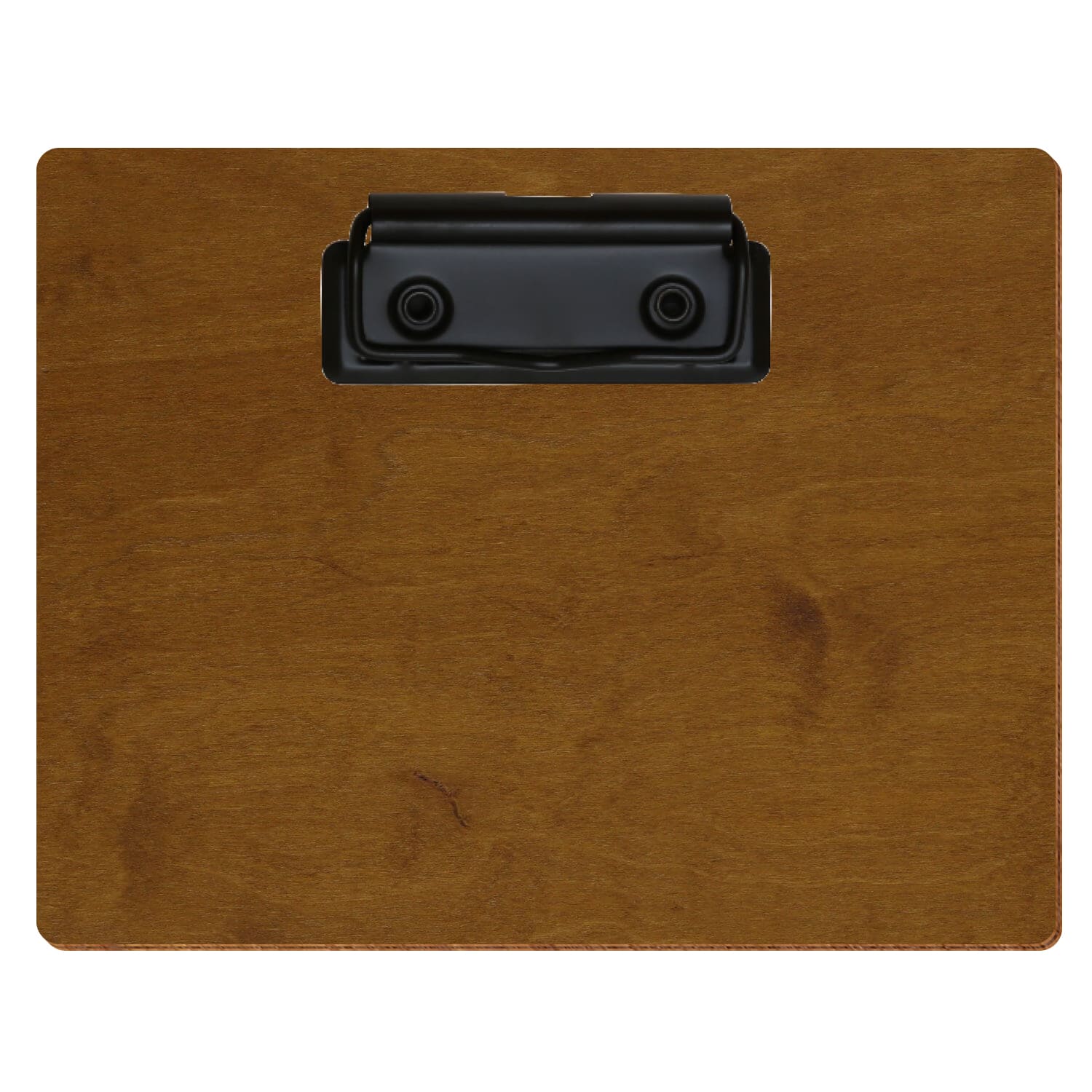 Klemmbrett Standardform Teak A6 querkant Bügelklemme schwarz