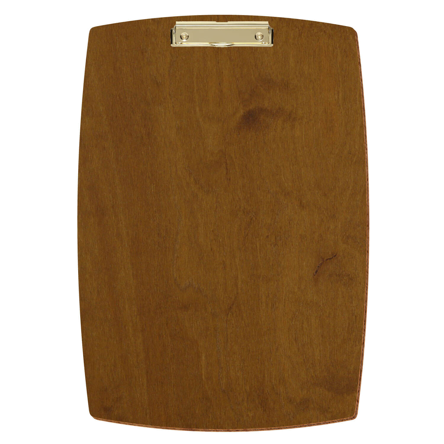 Klemmbrett konvex Teak A3 hochkant Bügelklemme gold
