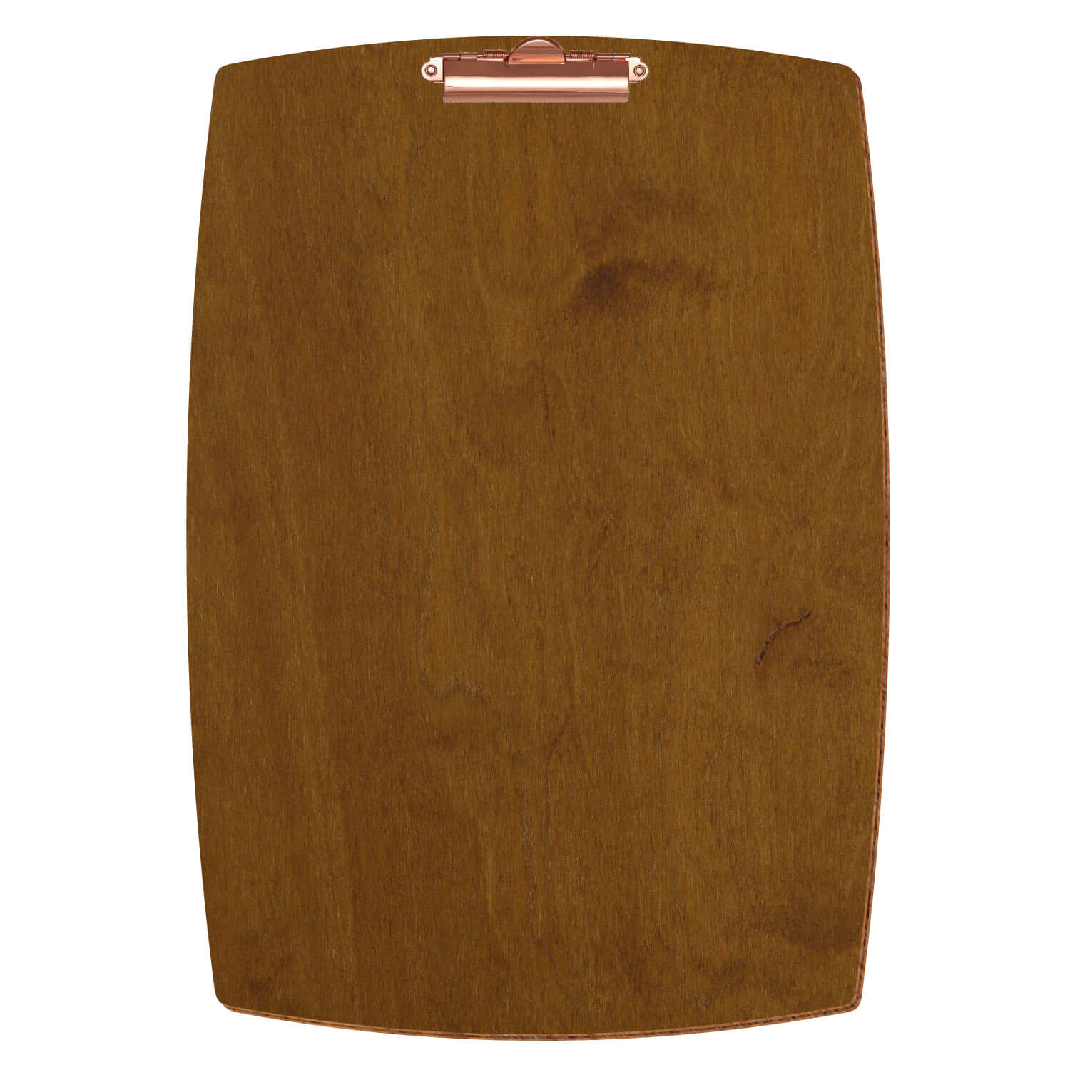 Klemmbrett konvex Teak A3 hochkant Zahnklemme roségold