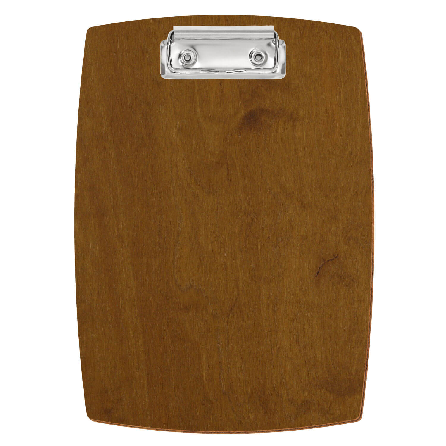 Klemmbrett konvex Teak A5 hochkant Bügelklemme silber