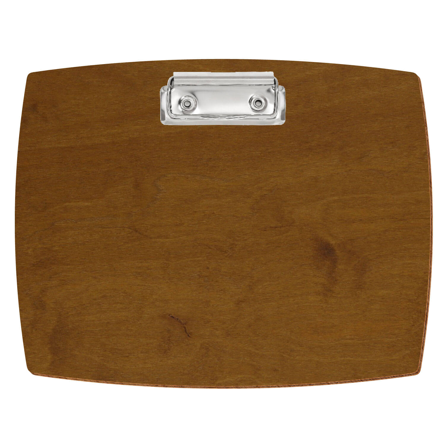 Klemmbrett konvex Teak A5 querkant Bügelklemme silber