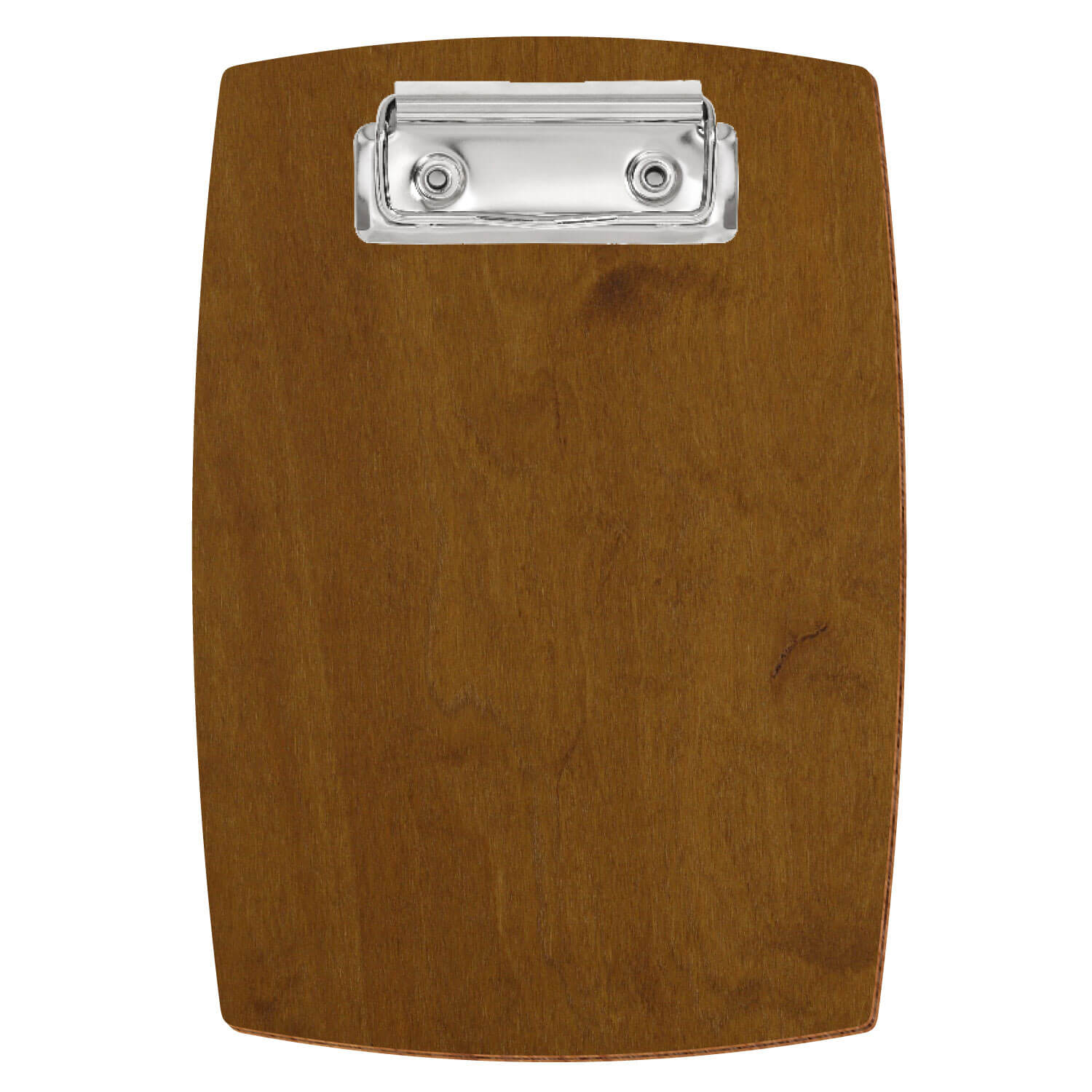 Klemmbrett konvex Teak A6 hochkant Bügelklemme silber