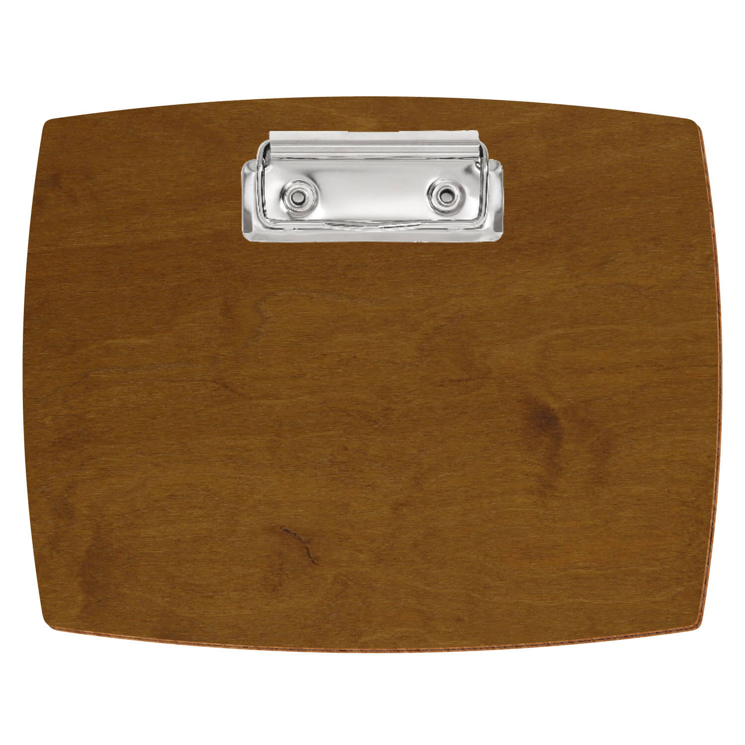 Klemmbrett konvex Teak A6 querkant Bügelklemme silber