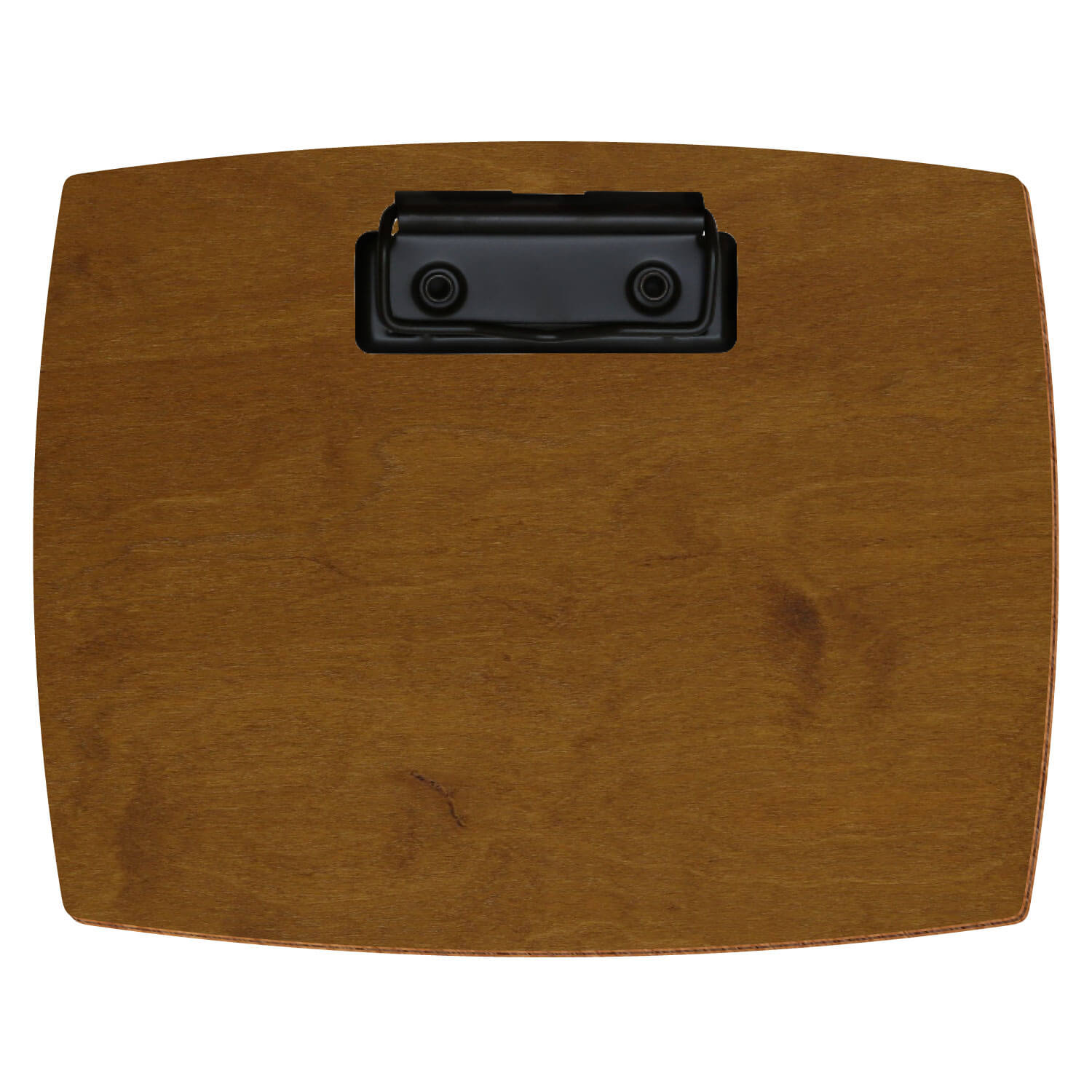 Klemmbrett konvex Teak A6 querkant Bügelklemme schwarz