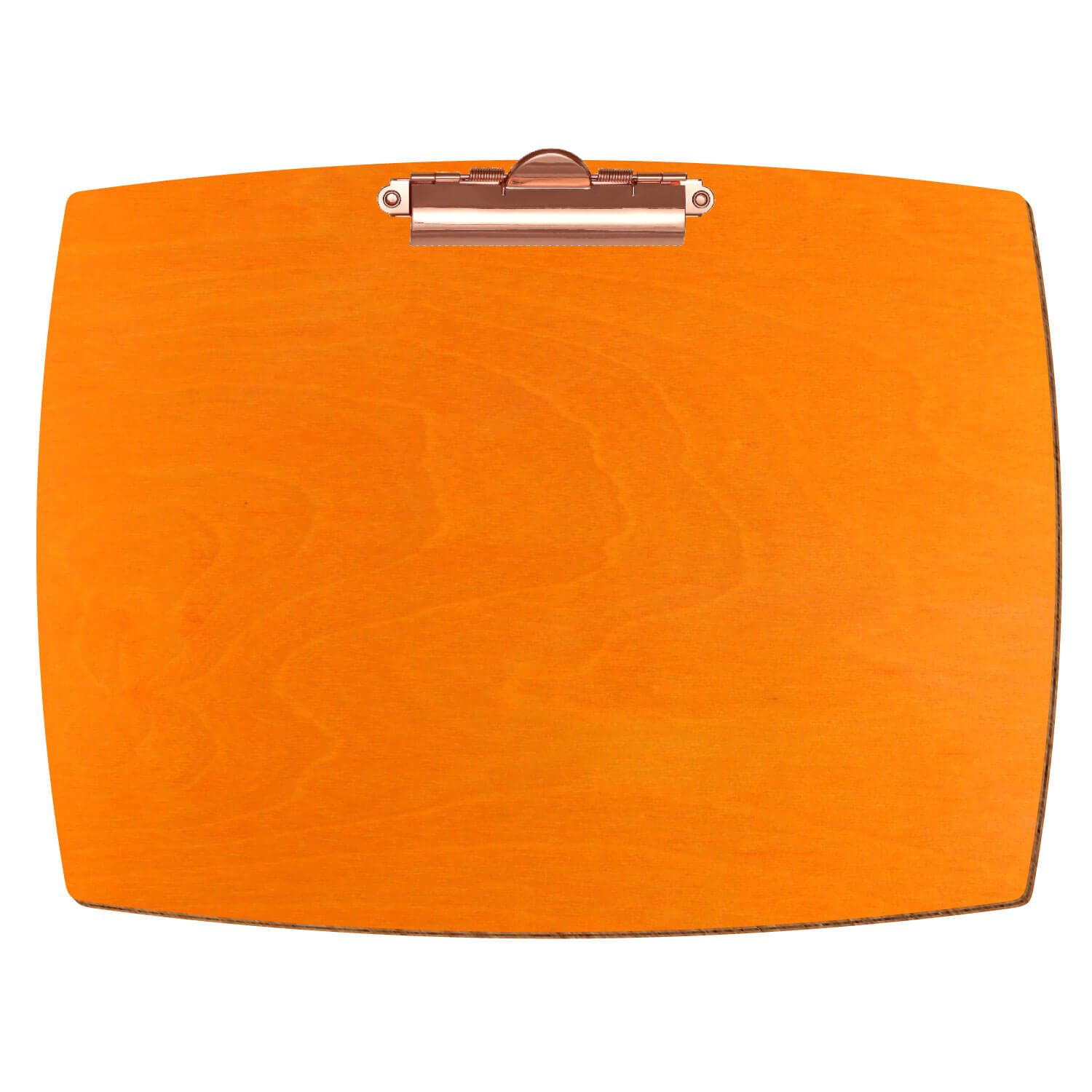 Klemmbrett konvex Orange A4 querkant Zahnklemme roségold