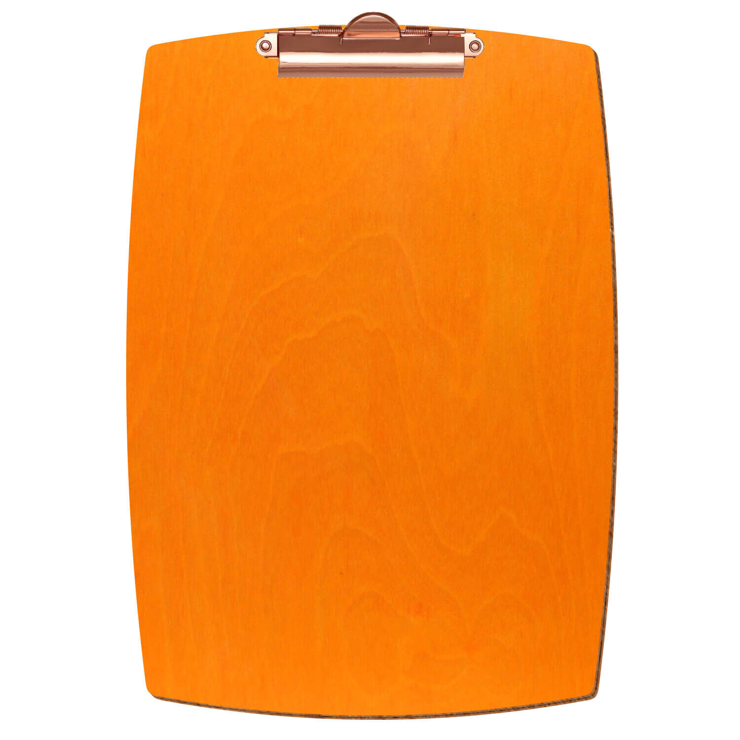 Klemmbrett konvex Orange A4 hochkant Zahnklemme roségold
